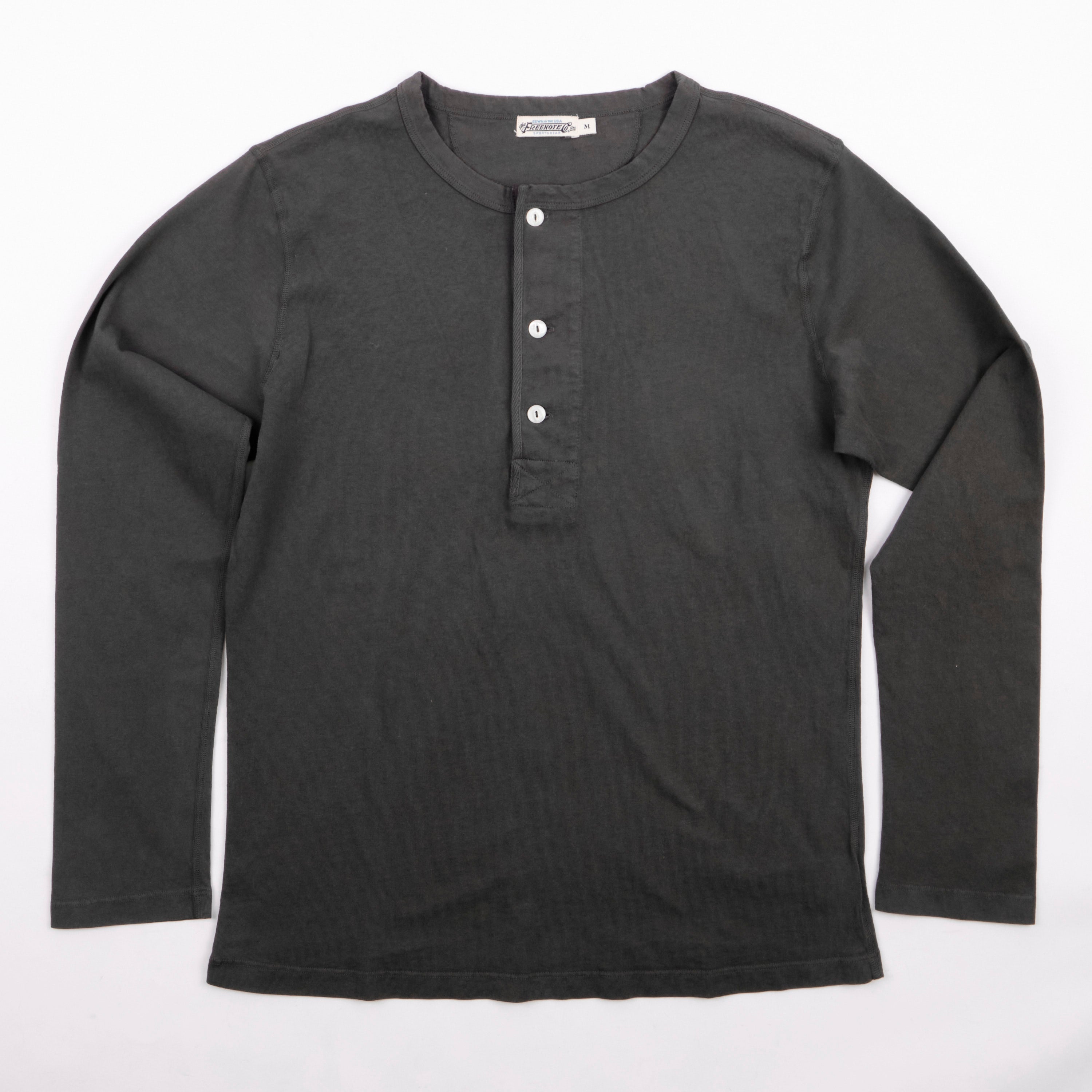 9 Ounce Henley L/S Midnight