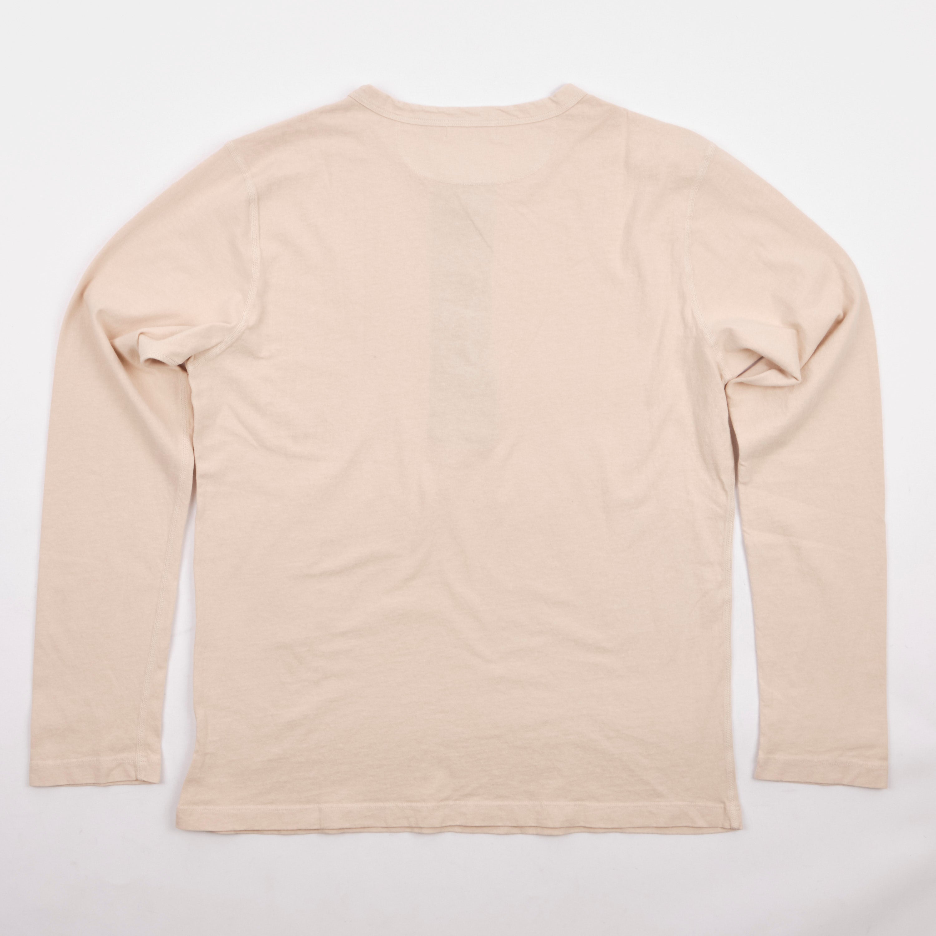 9 Ounce Henley L/S Cream