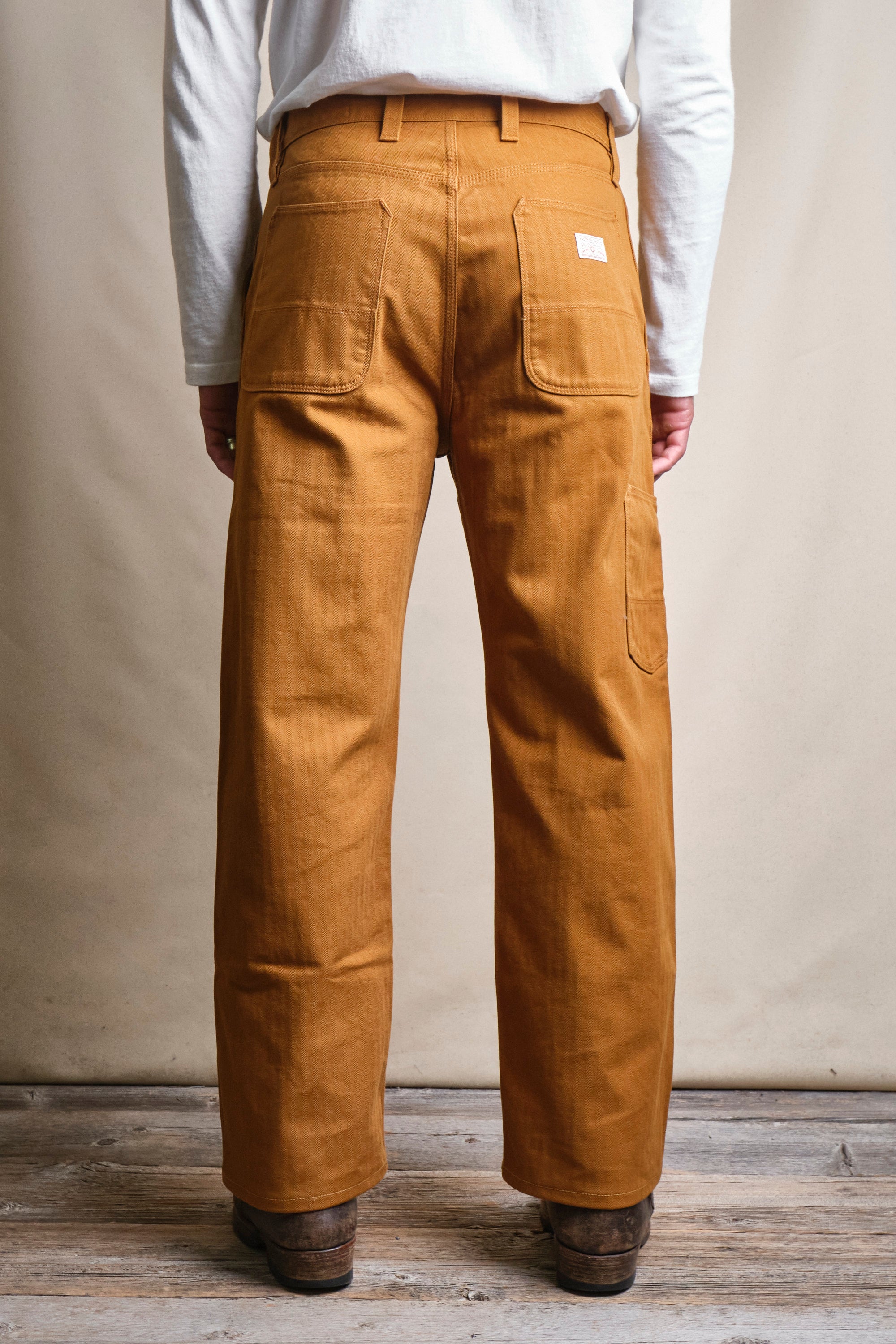 Ortega Pant | 13 Ounce Rust Herringbone