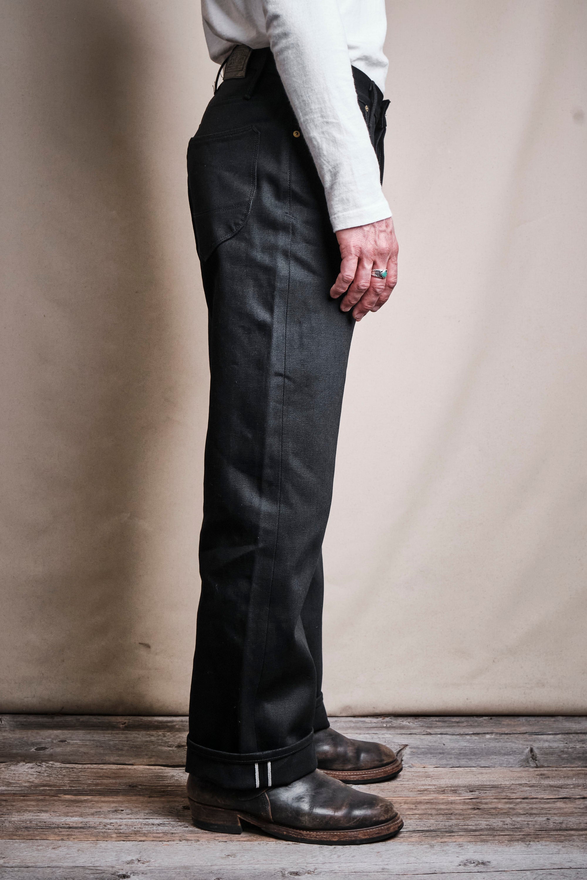Modesto Straight | 15.75 Ounce Black Denim