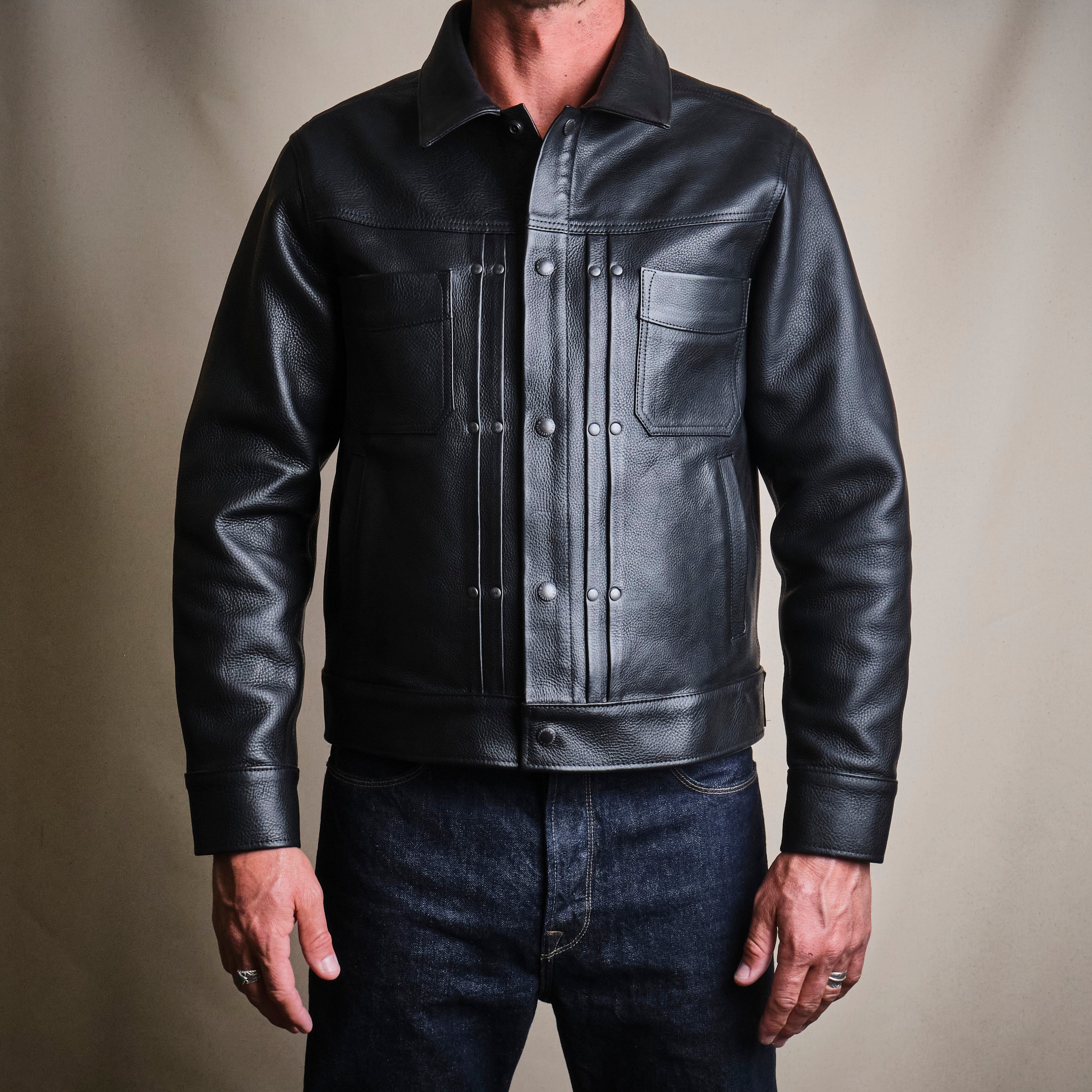 Riders Jacket | Black Steerhide