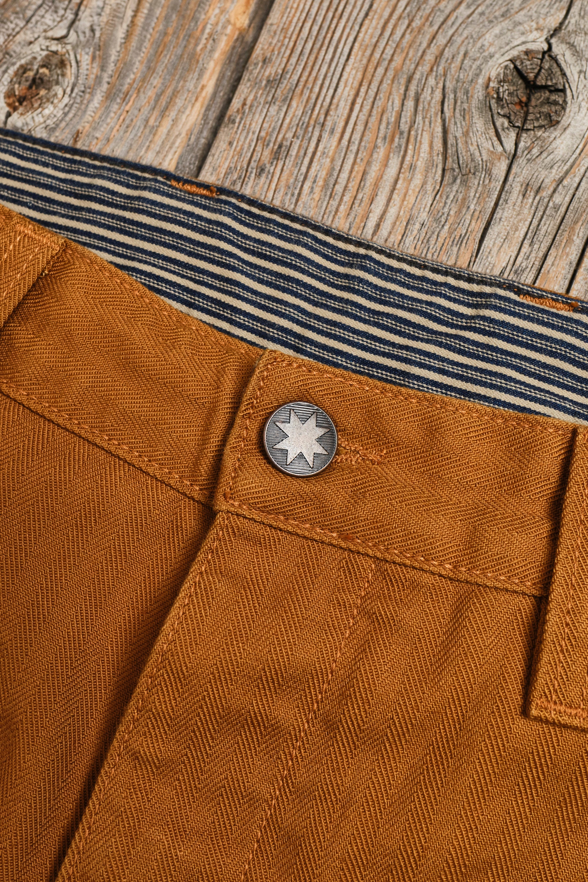 Ortega Pant | 13 Ounce Rust Herringbone