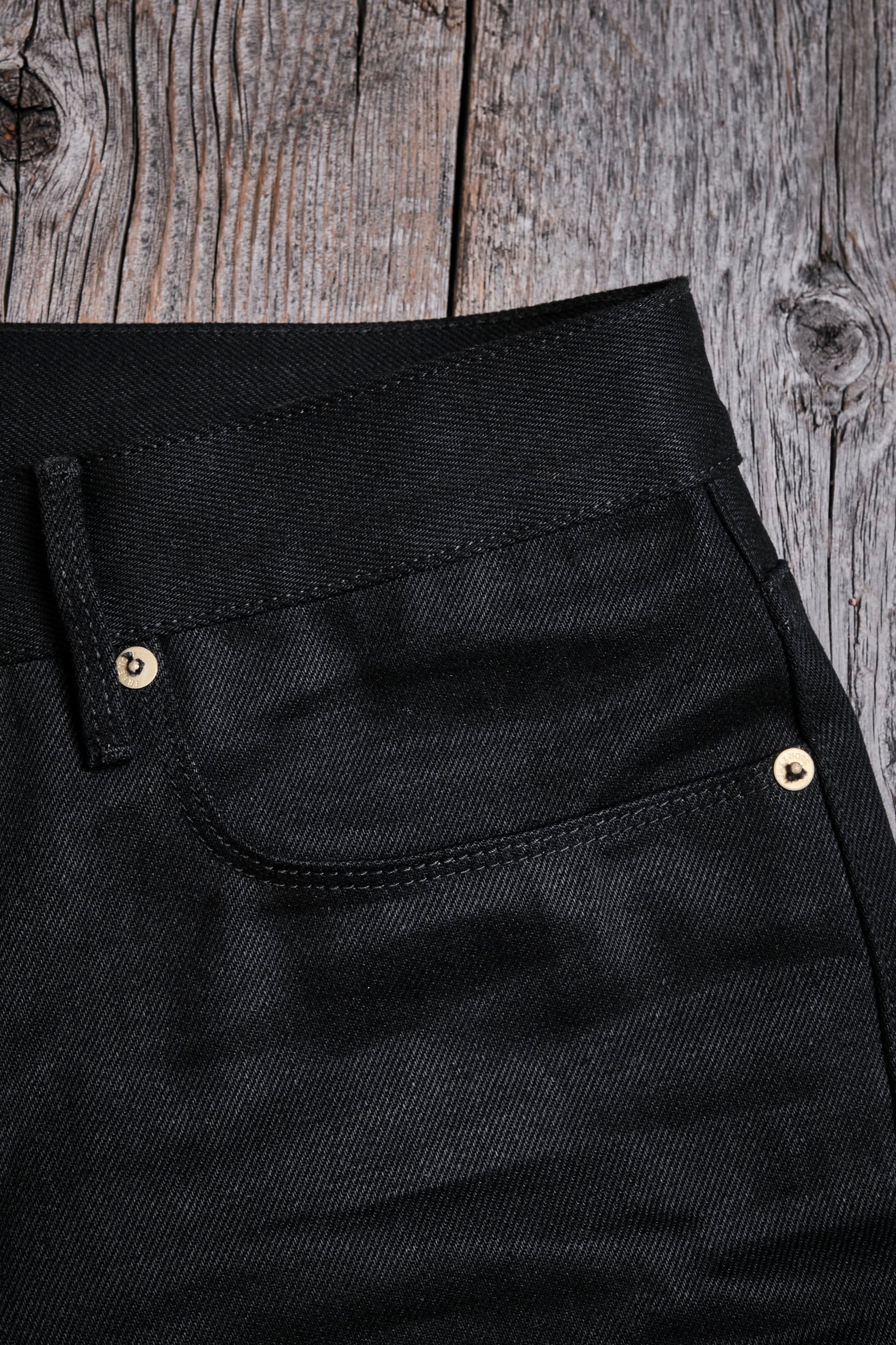 Portola Classic Taper 15.75 Ounce Black Denim