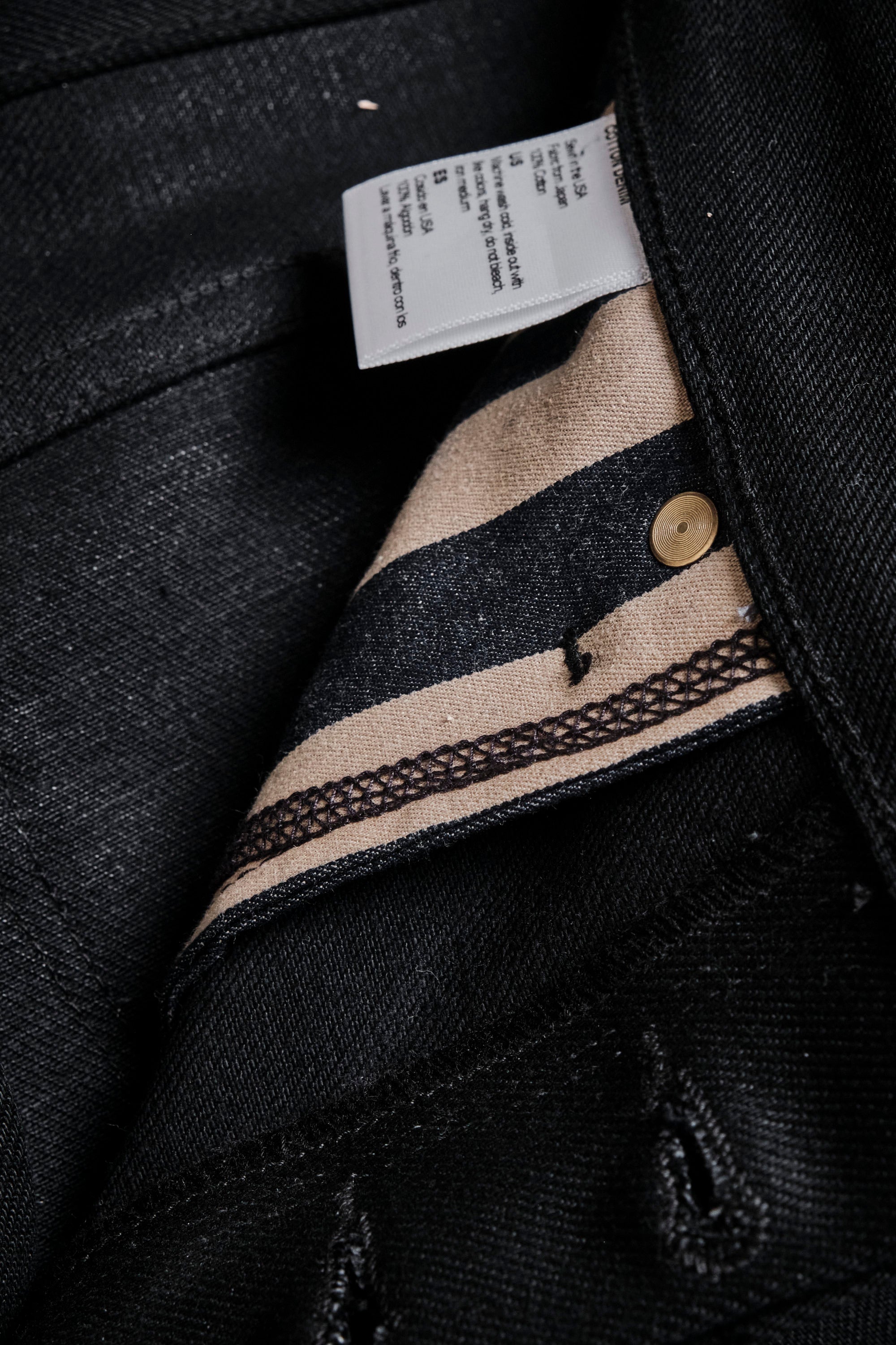 Portola Classic Taper 15.75 Ounce Black Denim