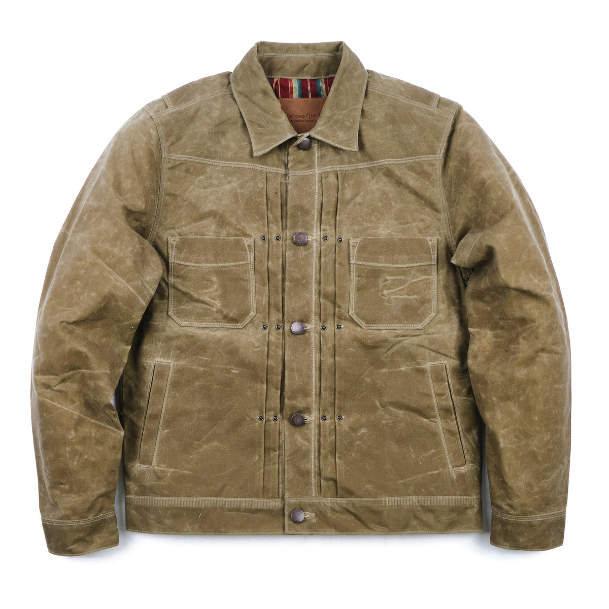Riders Jacket Waxed Canvas | Tobacco Brown Interior