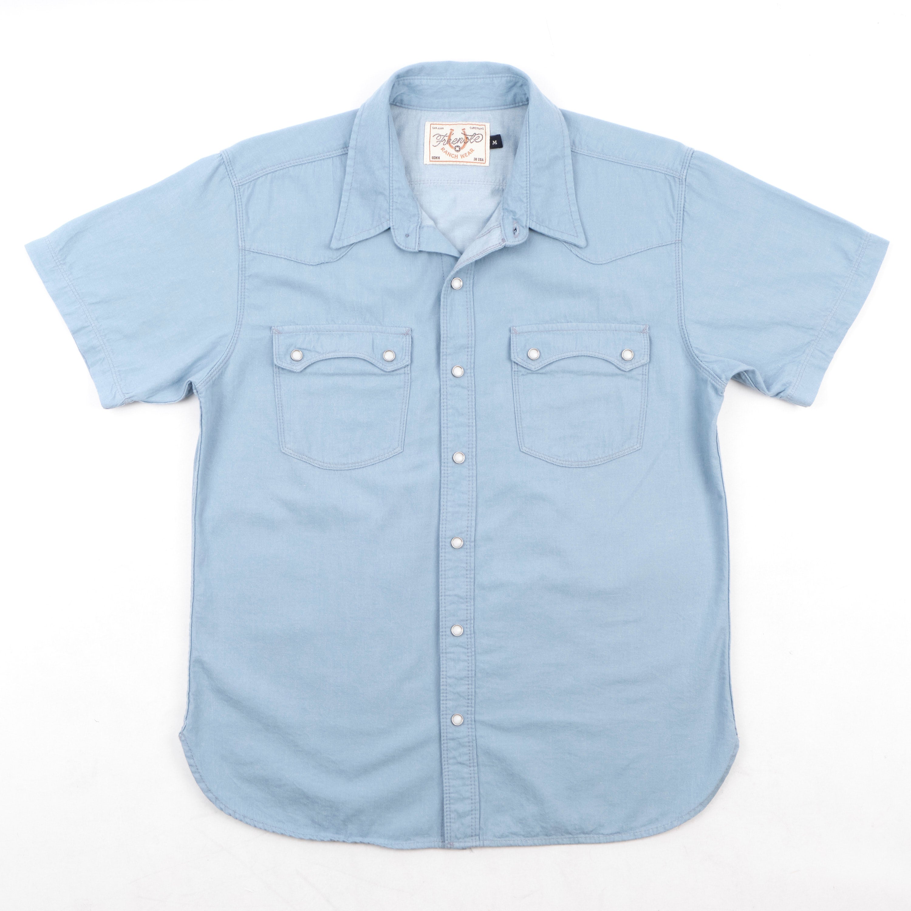 Modern Western S/S | Clear Blue Chambray