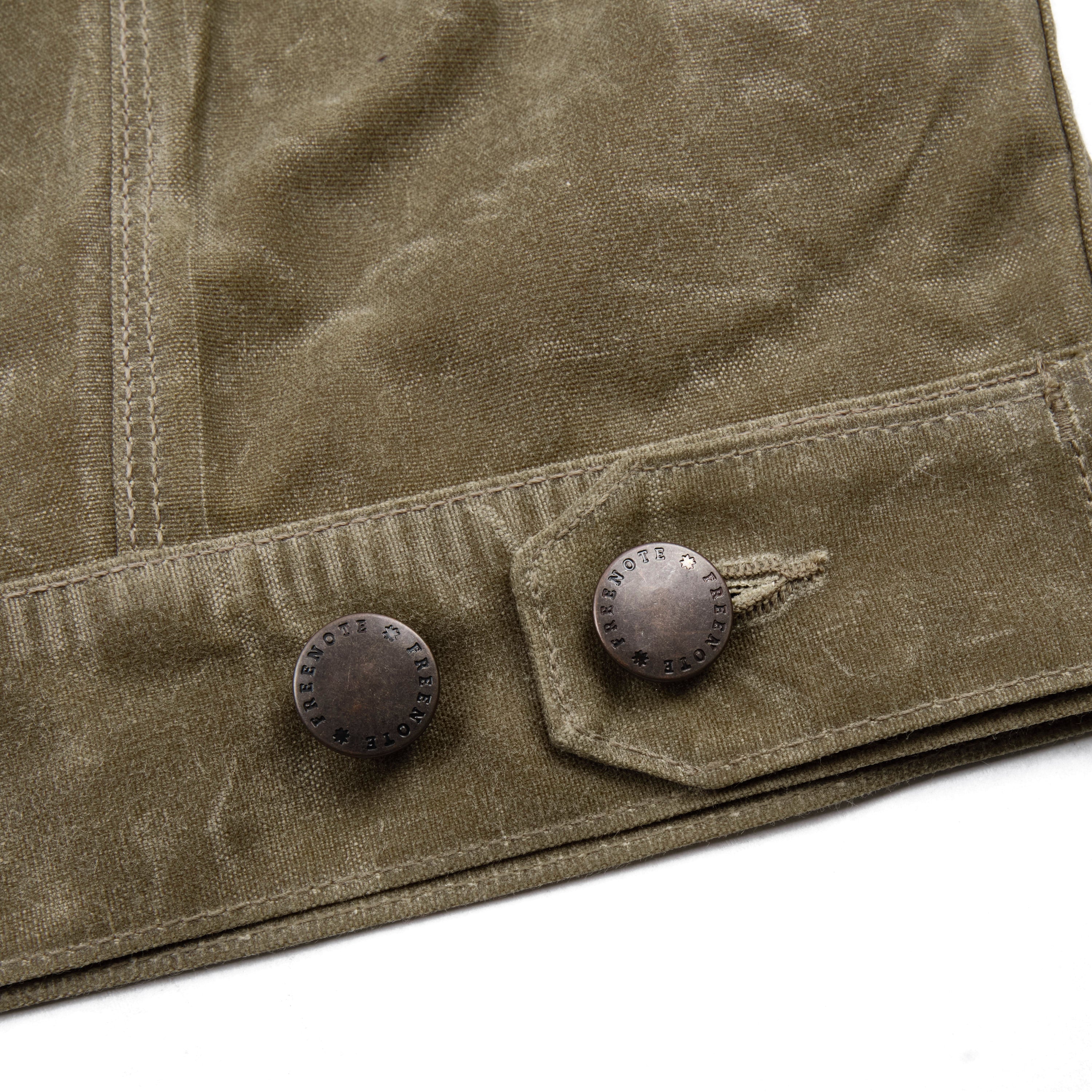 Riders Jacket Waxed Canvas Tobacco Red Interior