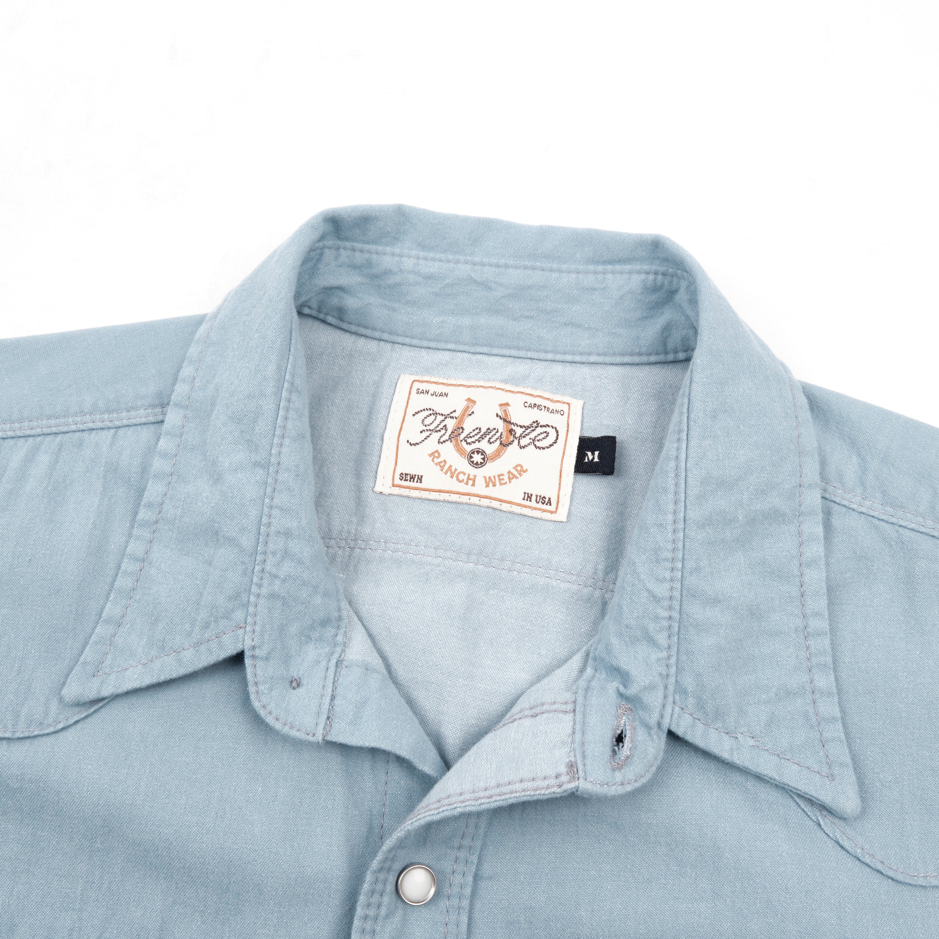 Modern Western S/S Clear Blue Chambray