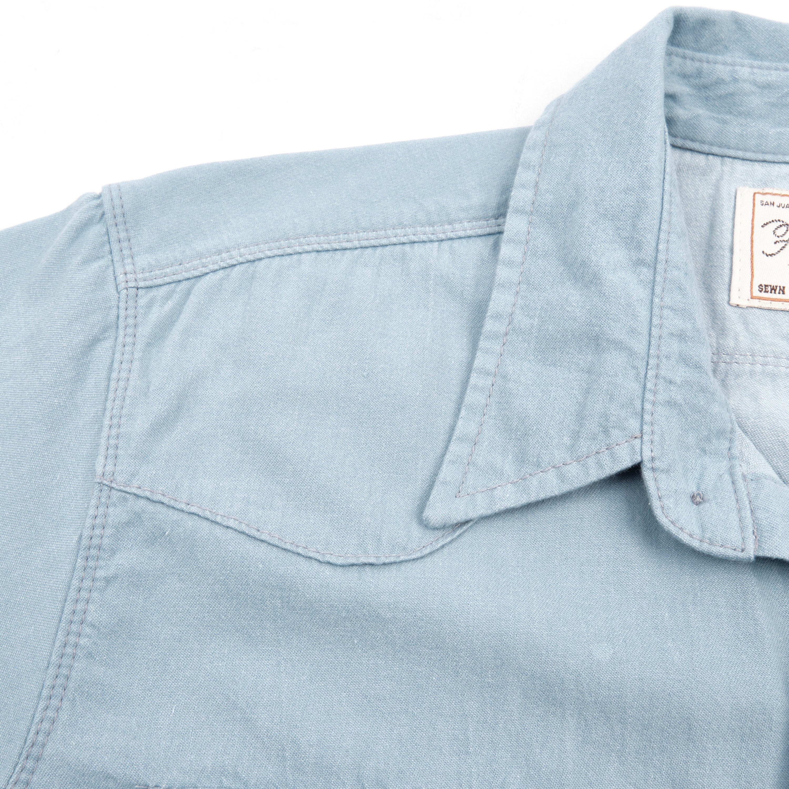 Modern Western S/S Clear Blue Chambray