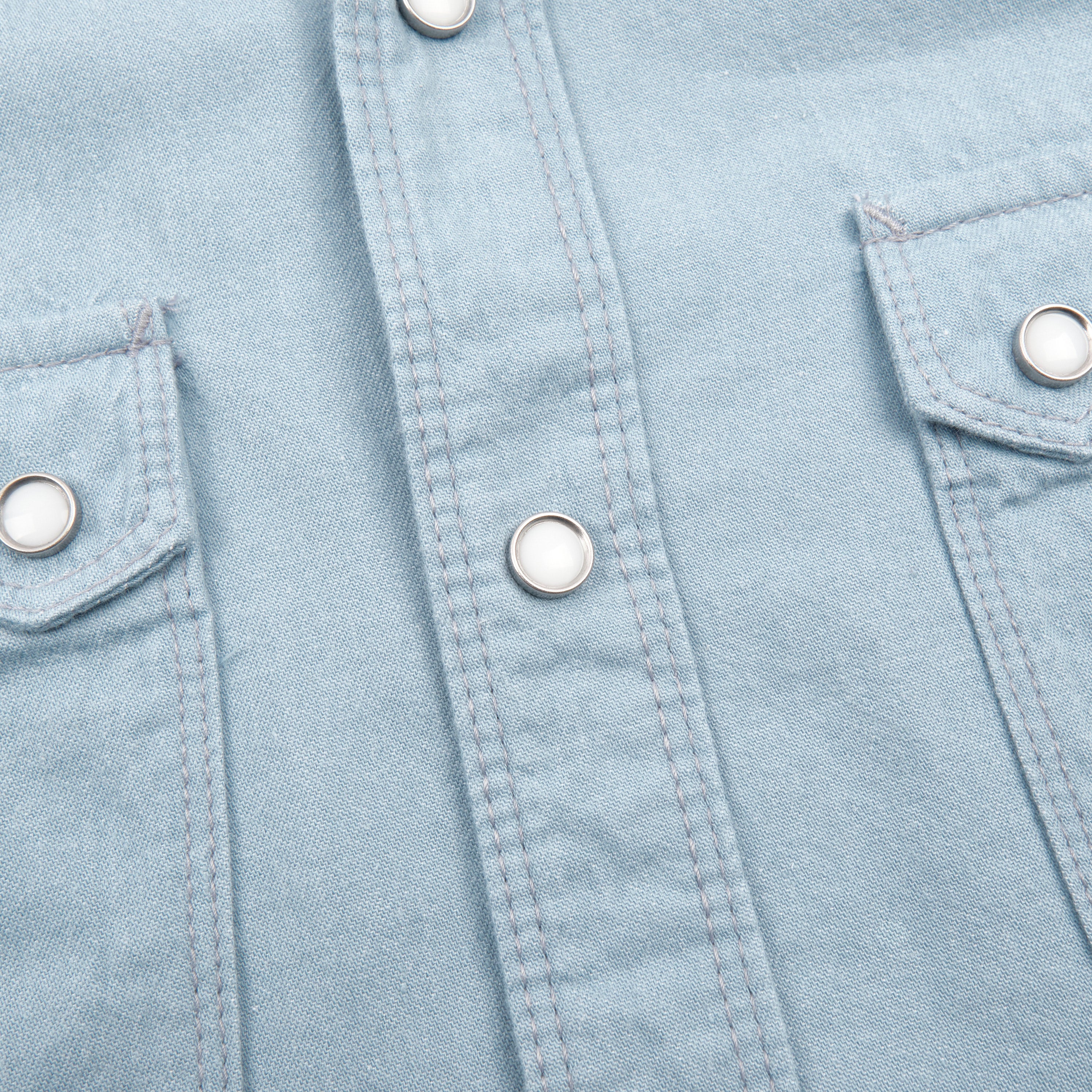 Modern Western S/S Clear Blue Chambray