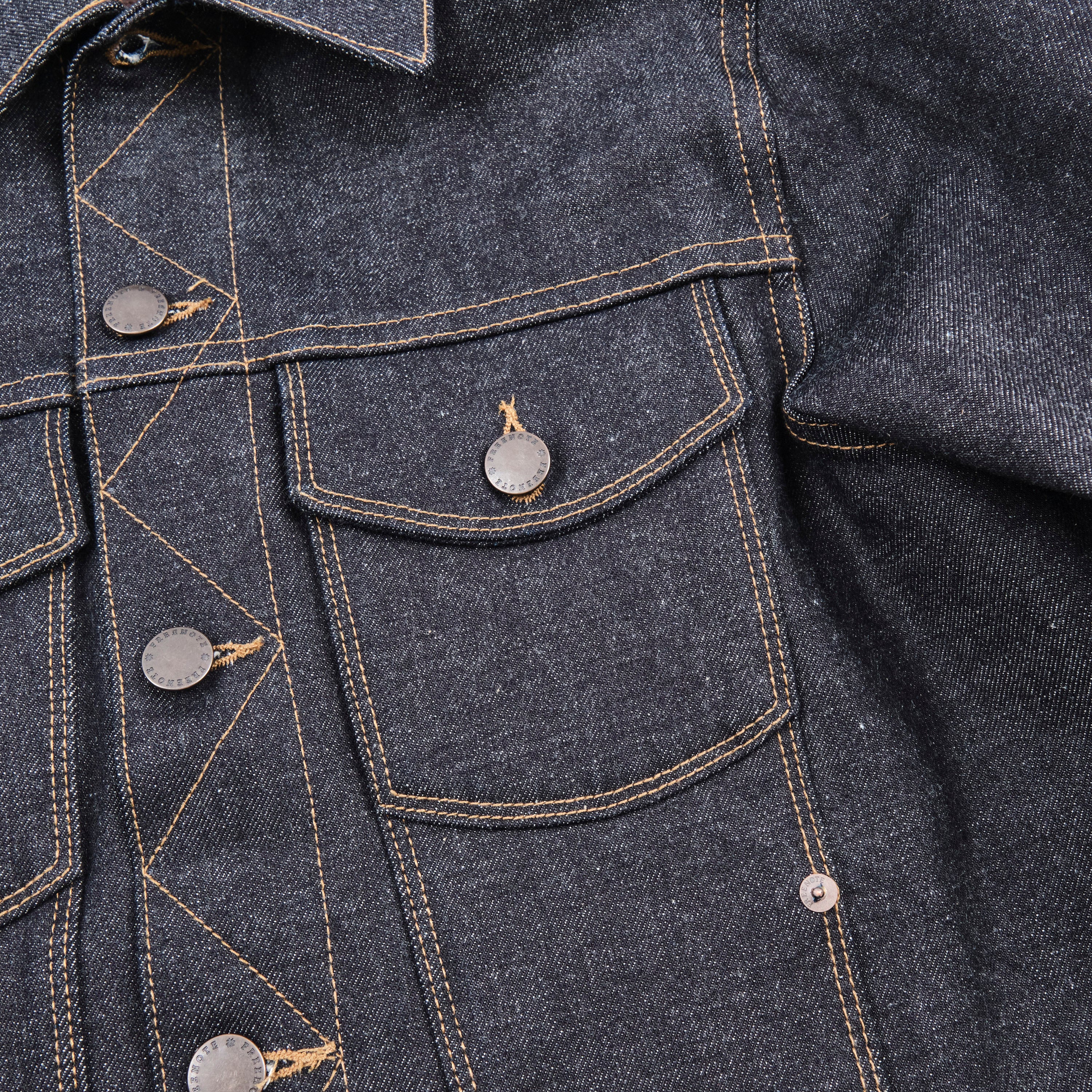 Classic Denim Jacket 15 Ounce Unsinged Denim