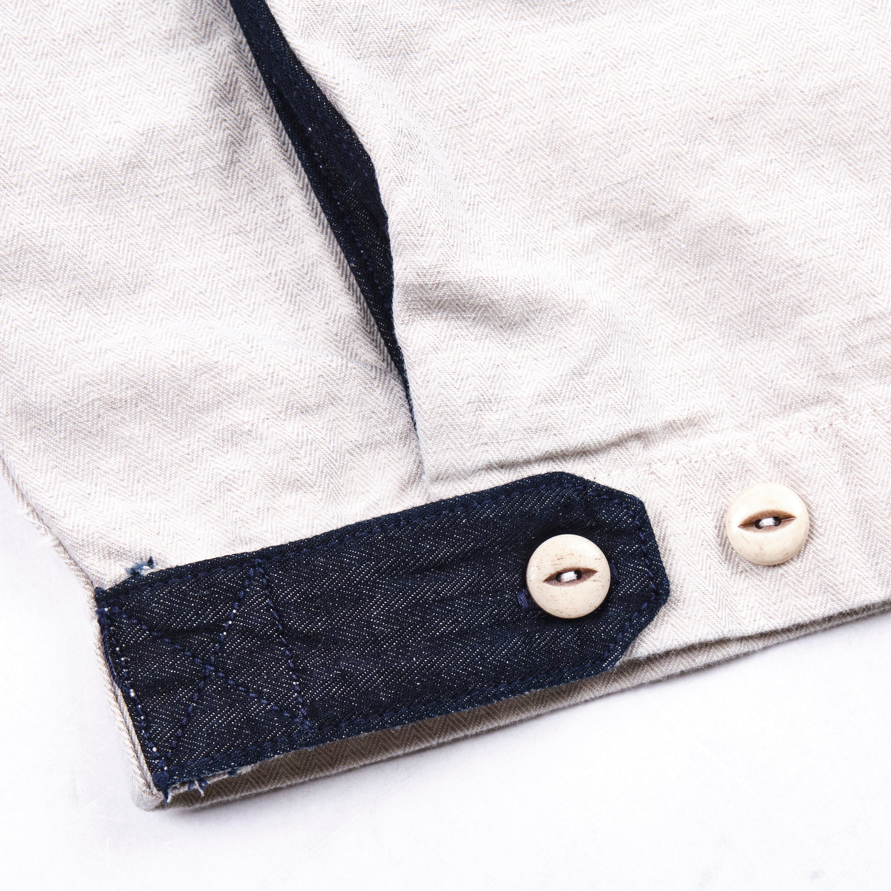 Yorba White Herringbone