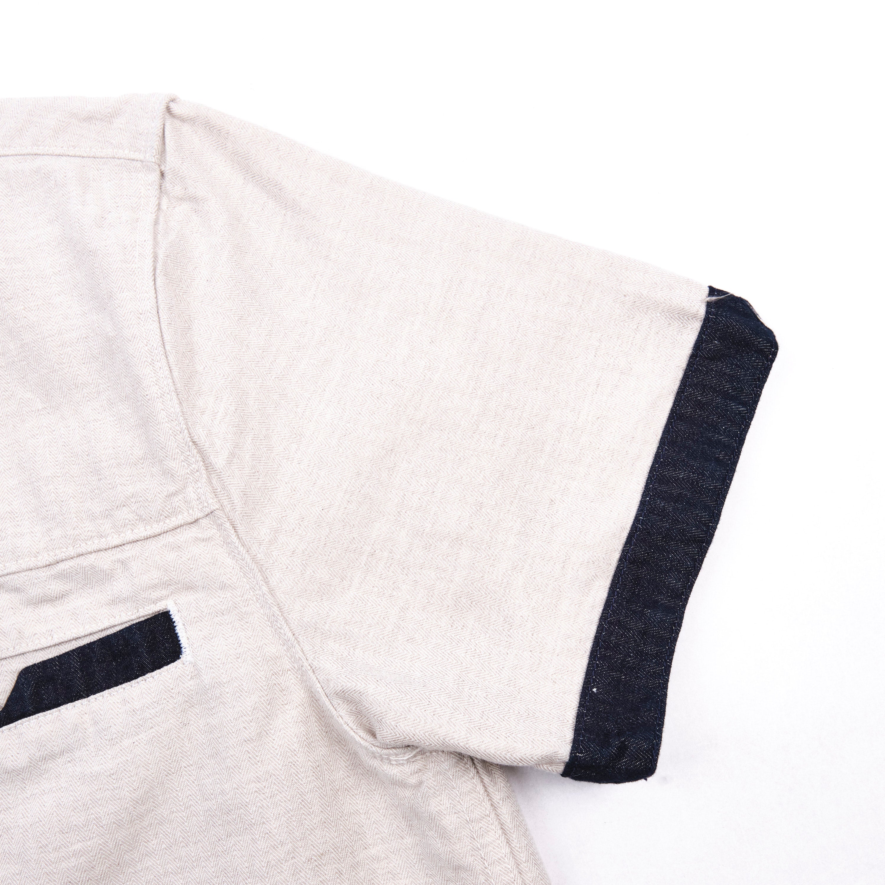 Yorba White Herringbone