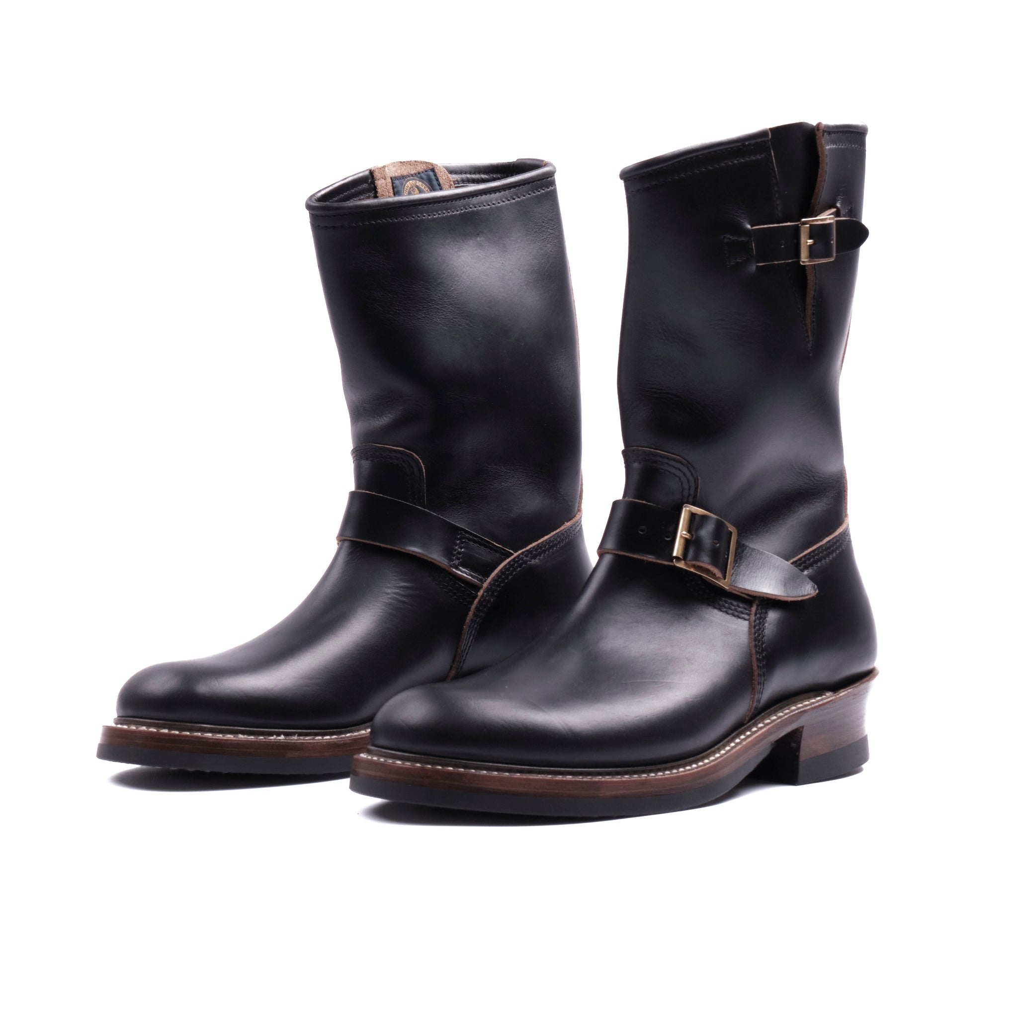 John Lofgren Wabash Engineer Boots | Shinki Hikaku Horsebutt Black