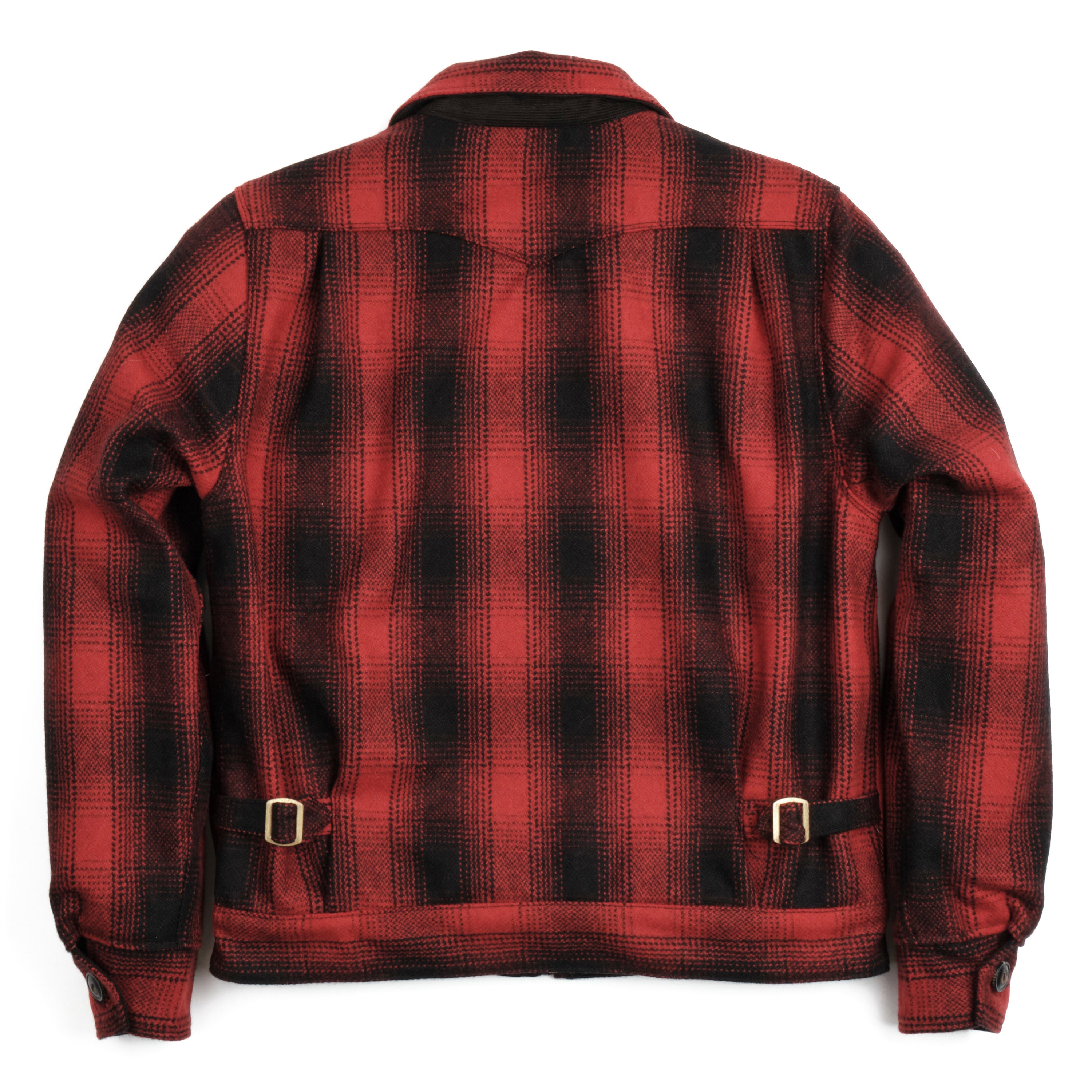 Red plaid hot sale wool jacket