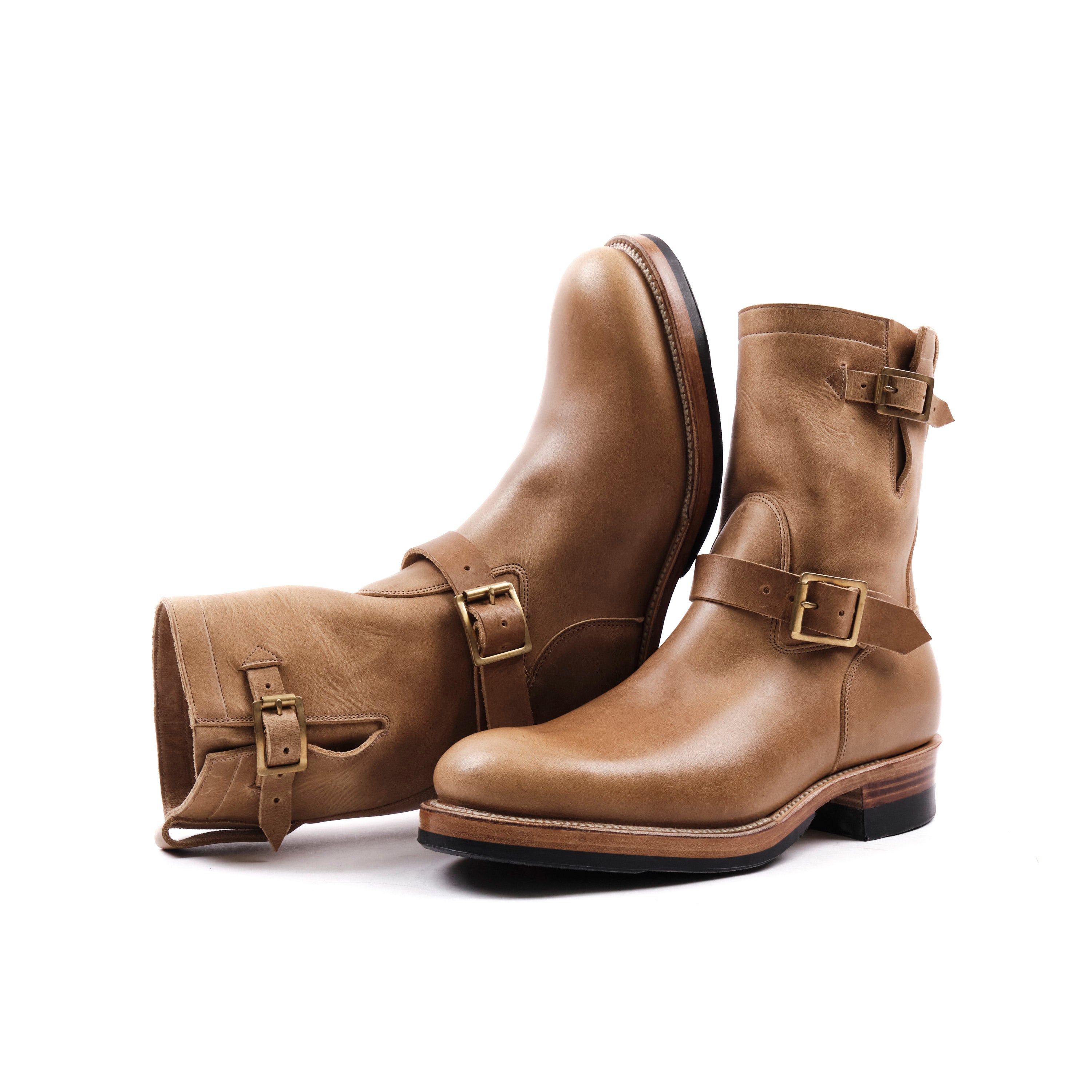靴 00s archive engineer boots Viberg Engineer | Horween Natural Cypress