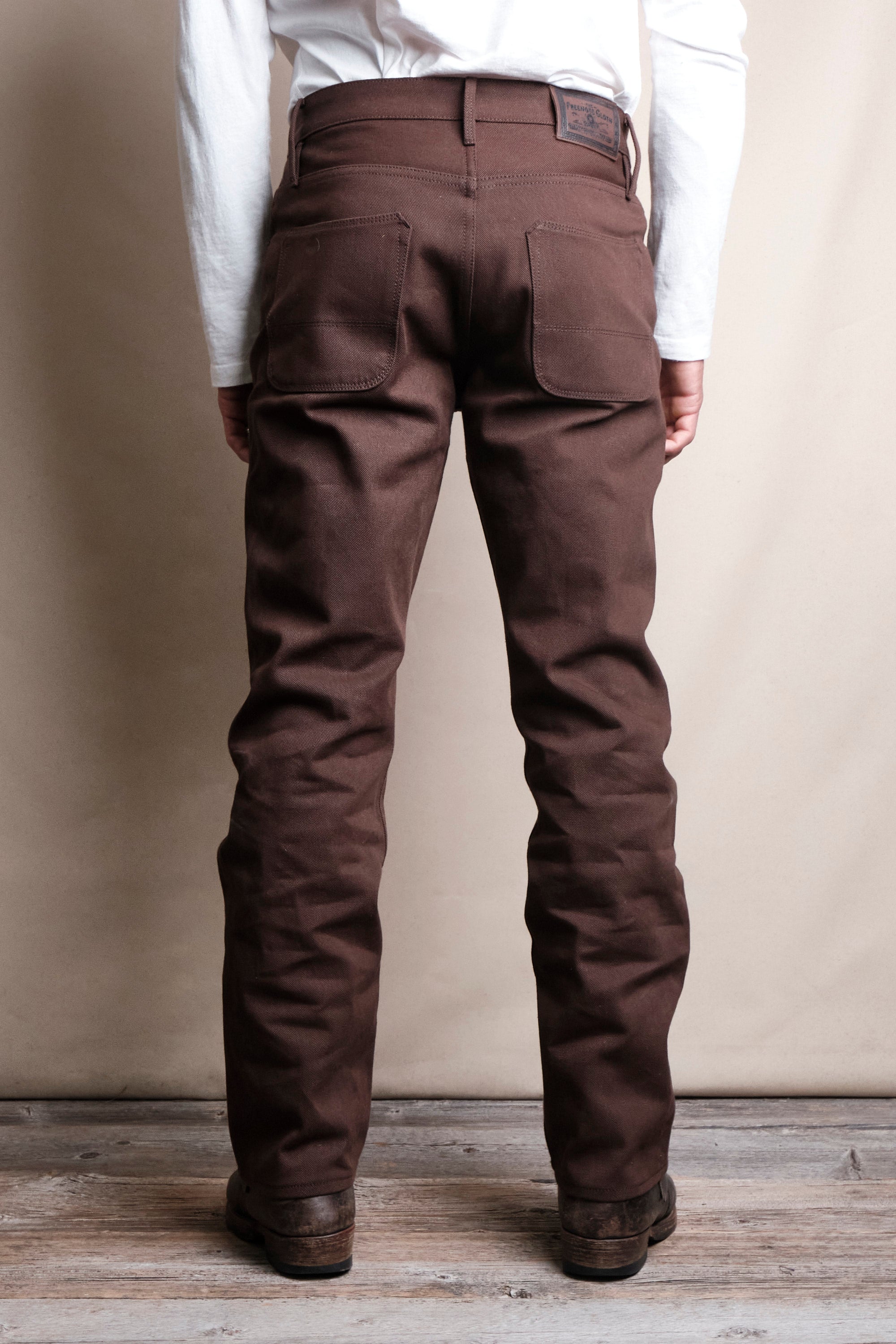 Belford Straight 15 ounce Dark Brown Denim