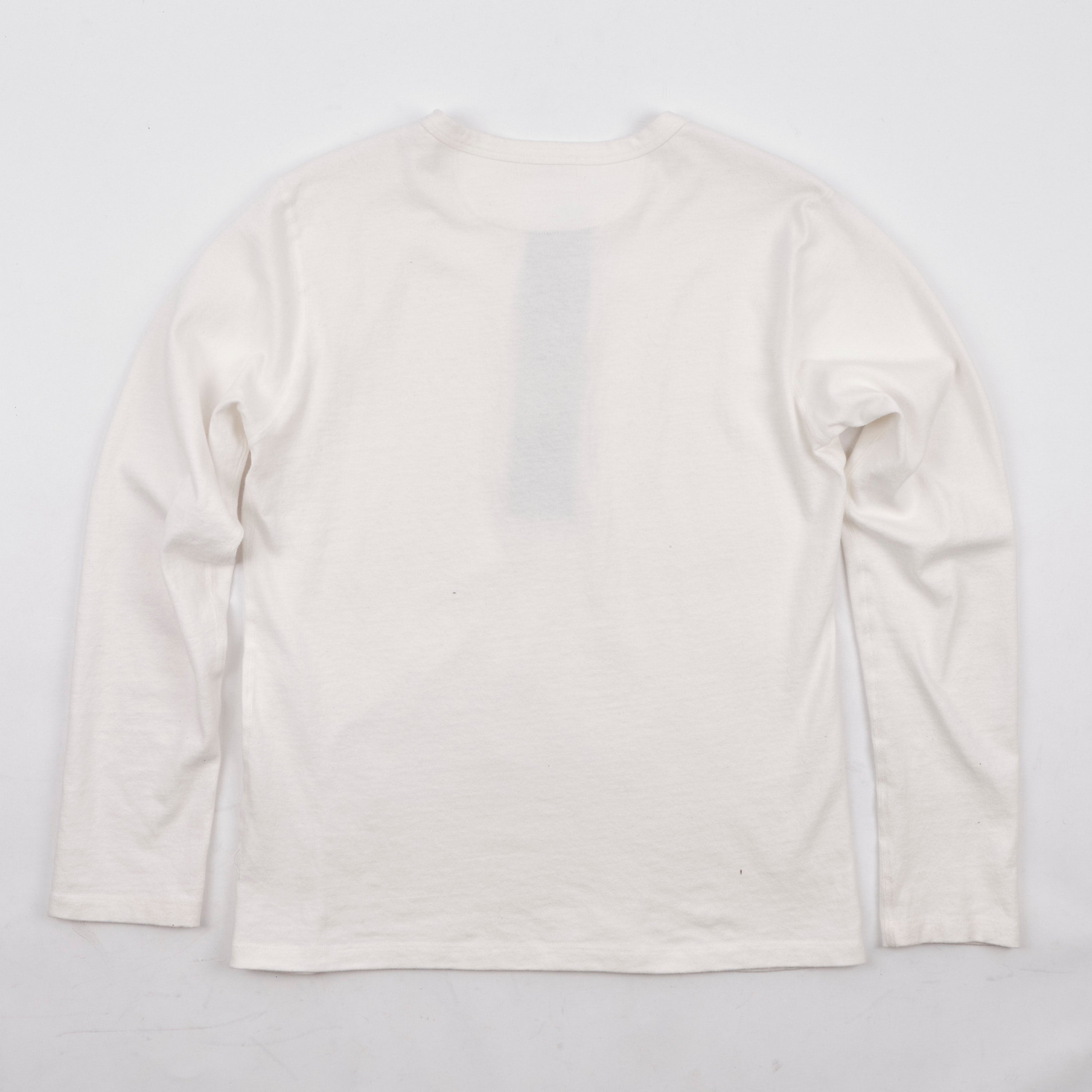 13 Ounce Henley L/S <span>White</span>