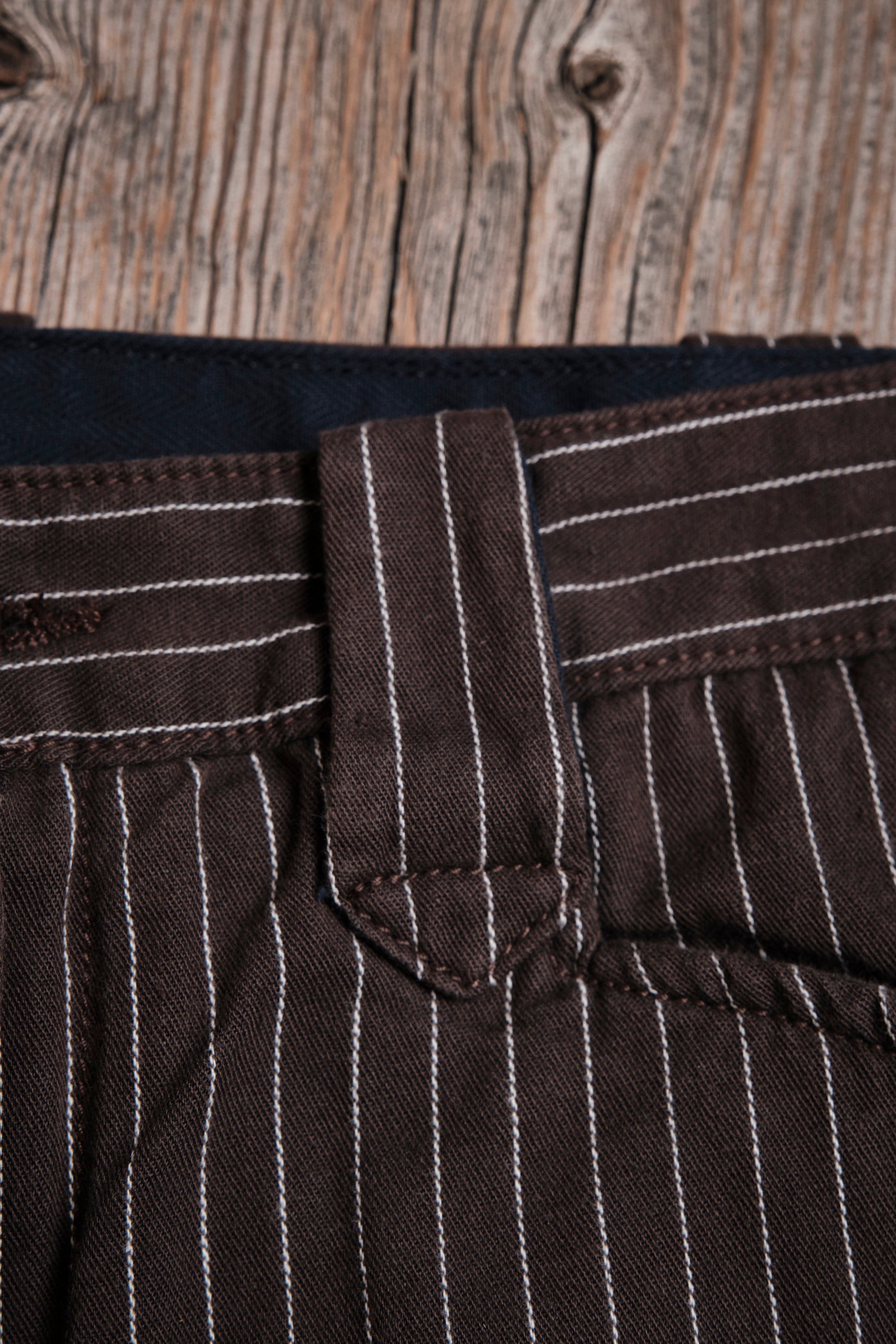 Duster Pant Brown Stripe