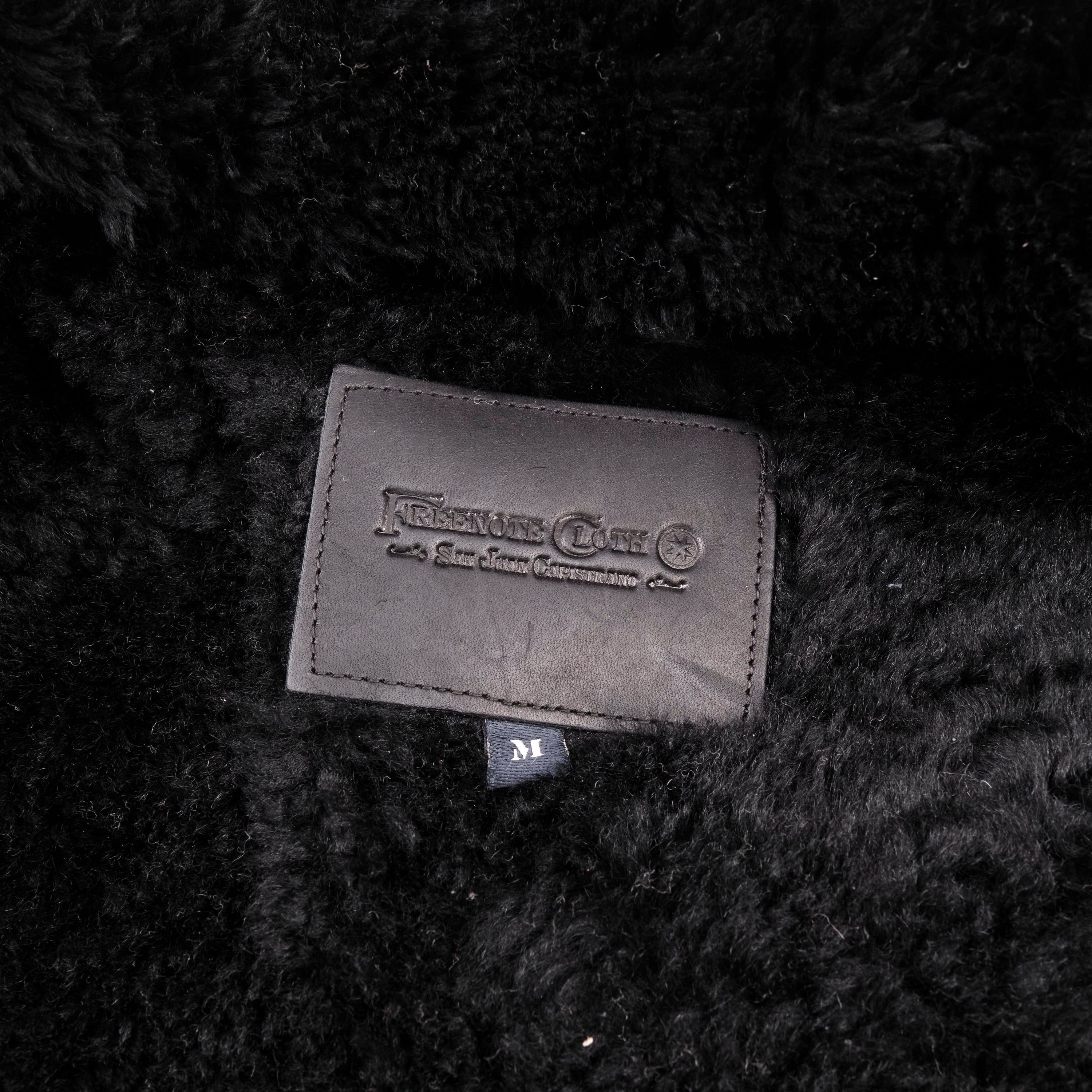 RJ-2 Waxed Canvas 20 Ounce Black Shearling