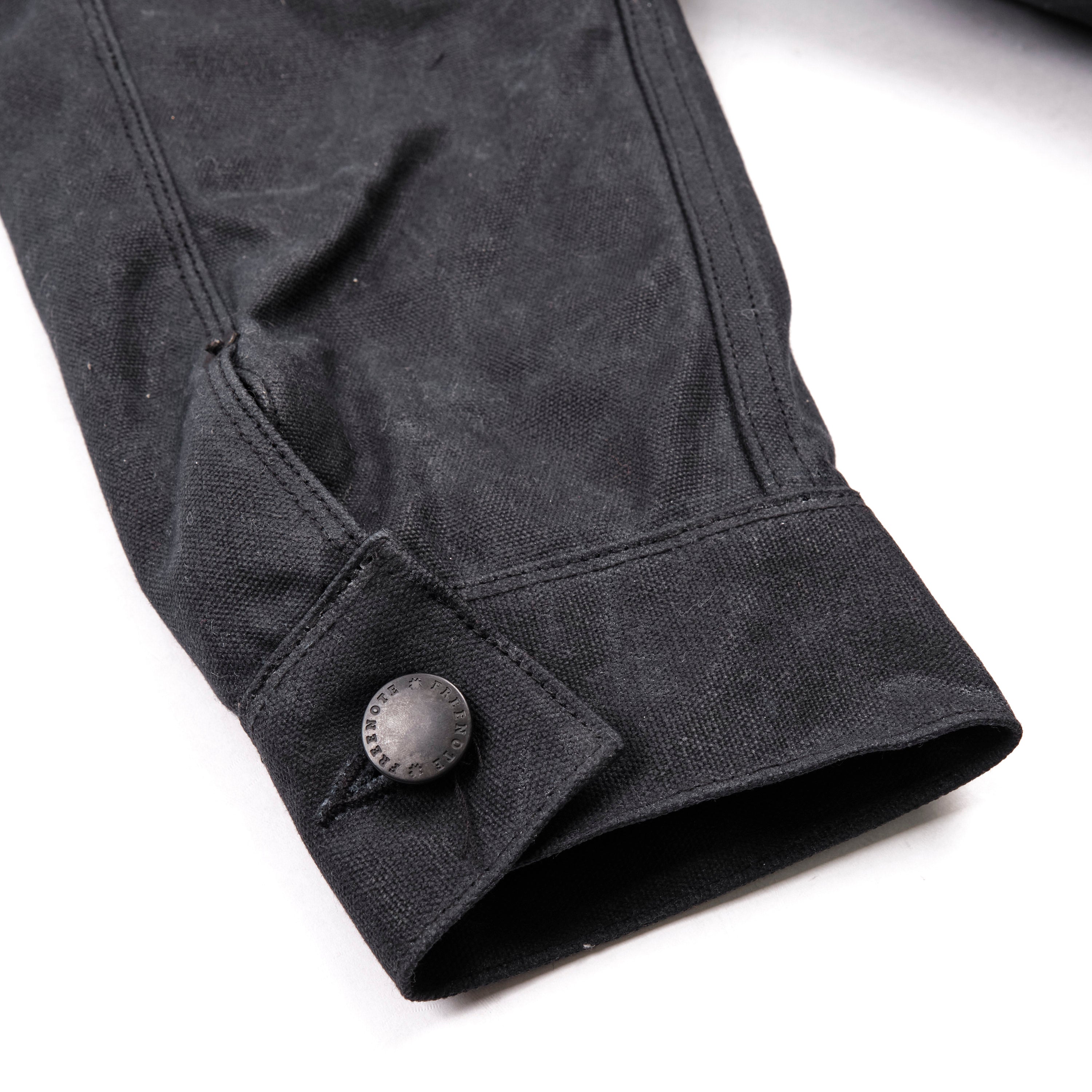 RJ-2 Waxed Canvas 20 Ounce Black Shearling