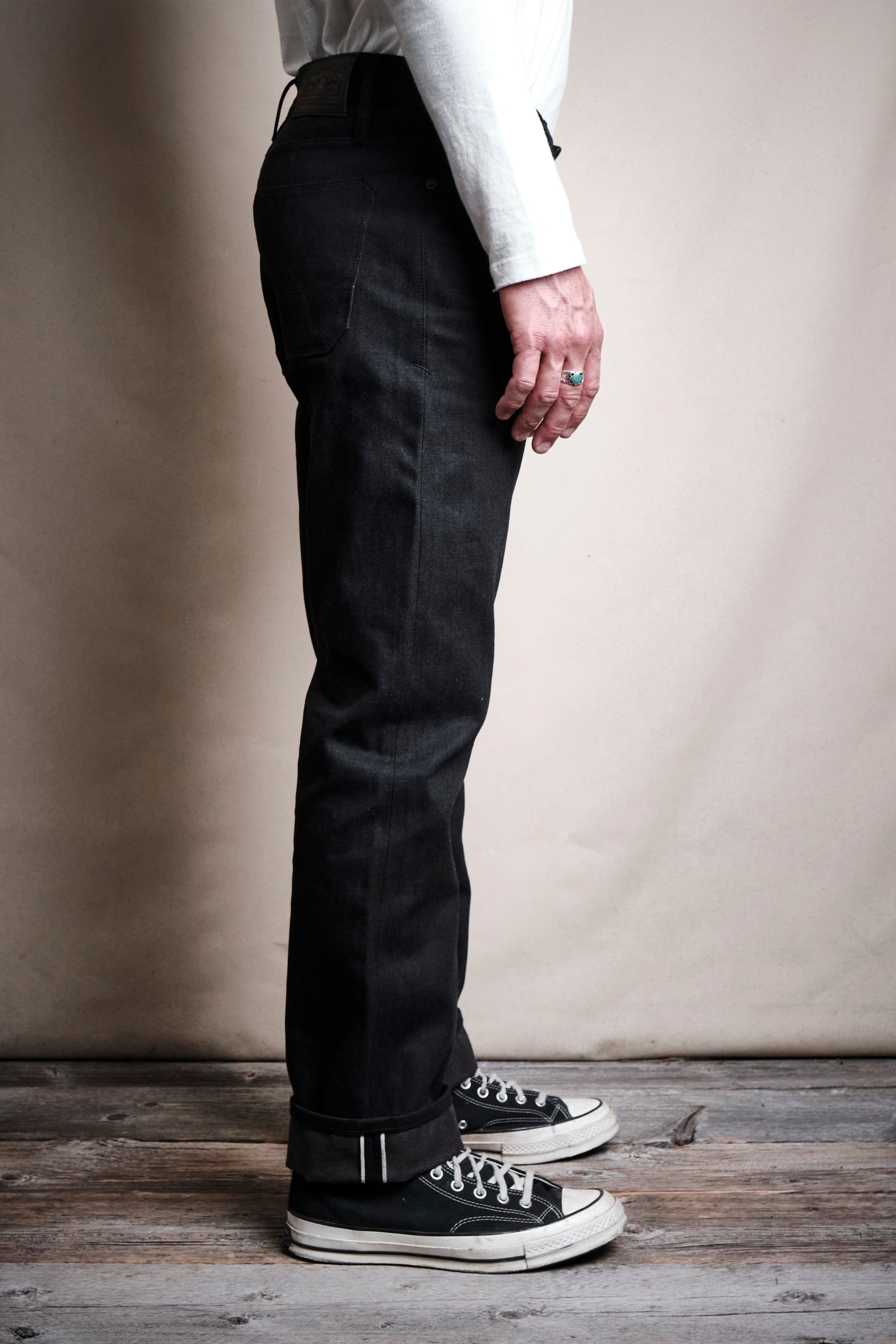 Trabuco Classic Straight 14.25 Ounce Black Grey Denim