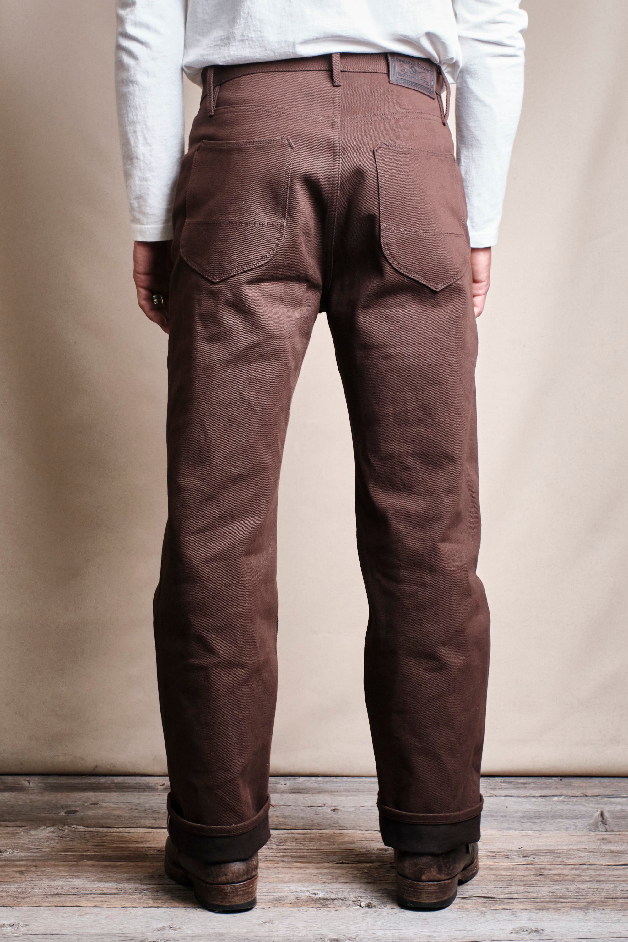 Modesto 15 Ounce Dark Brown Denim