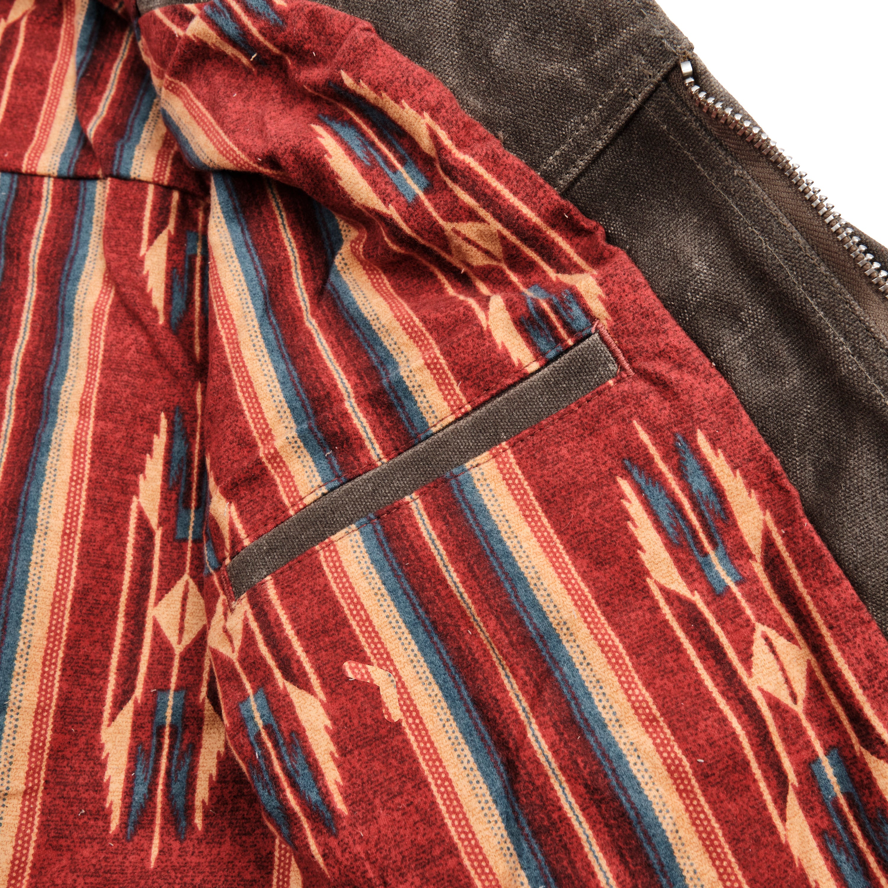 Faro Jacket | 20 Ounce Tobacco Waxed Canvas Red Southwest