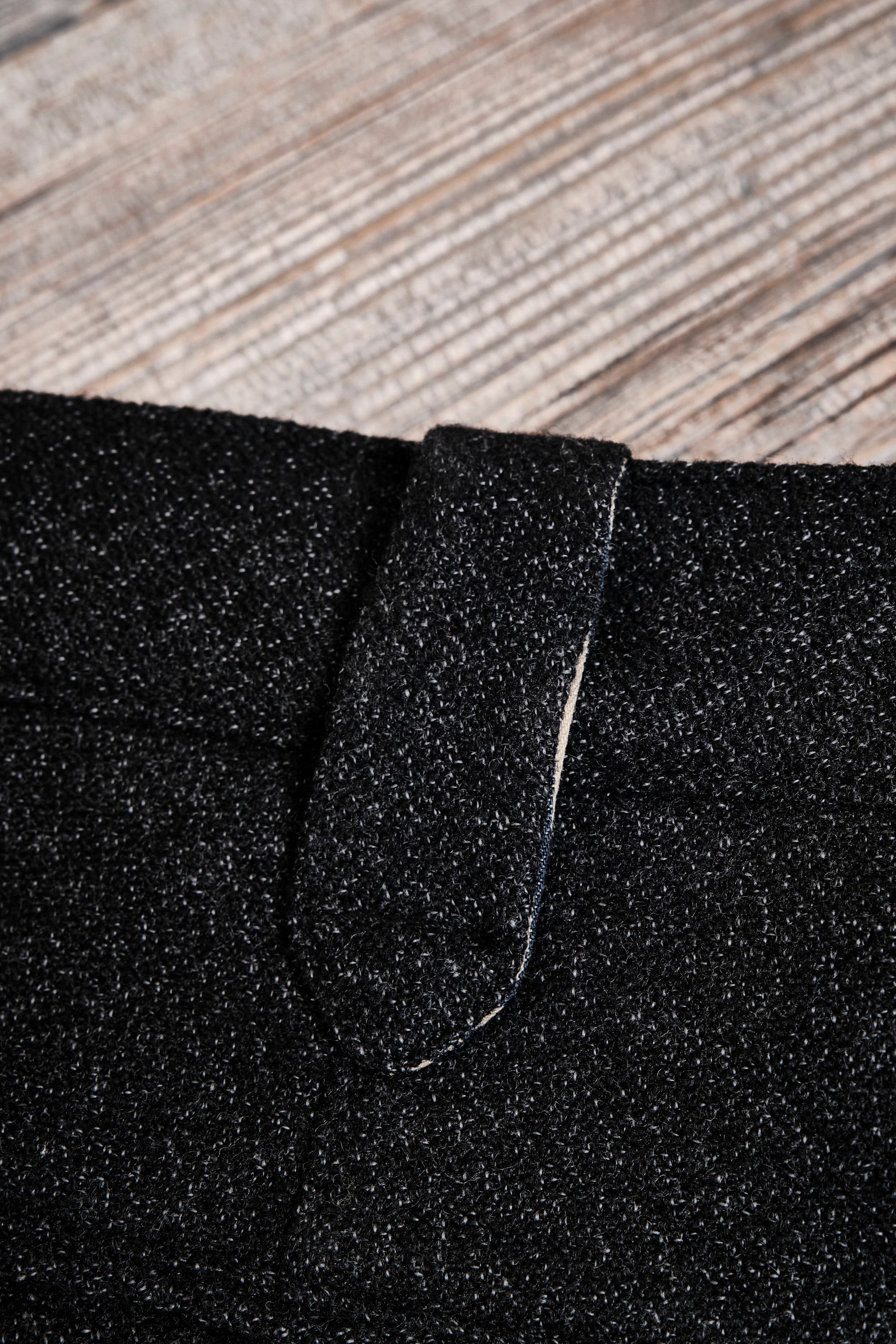 Duster Pant Black Wool