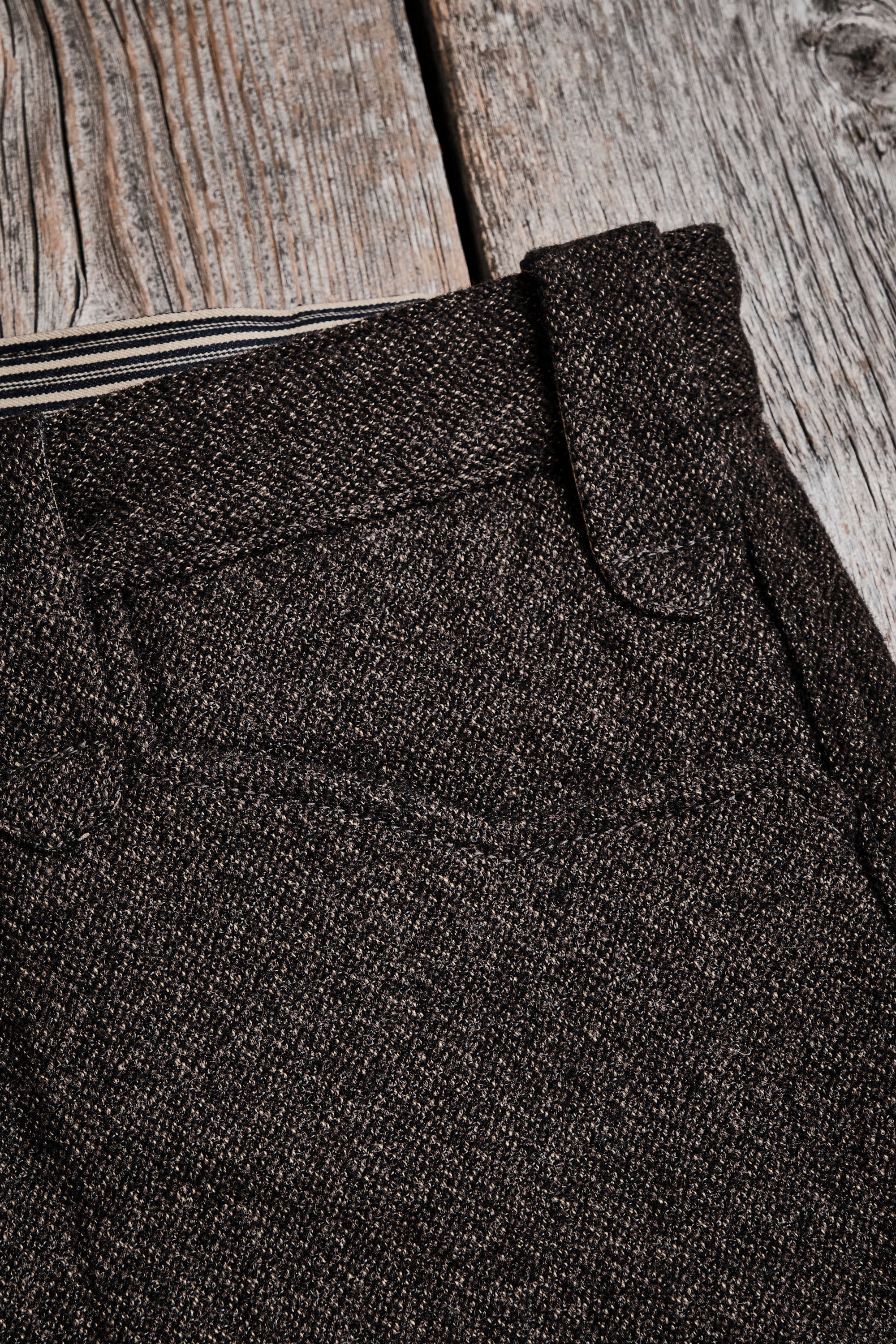 Duster Pant Brown Wool