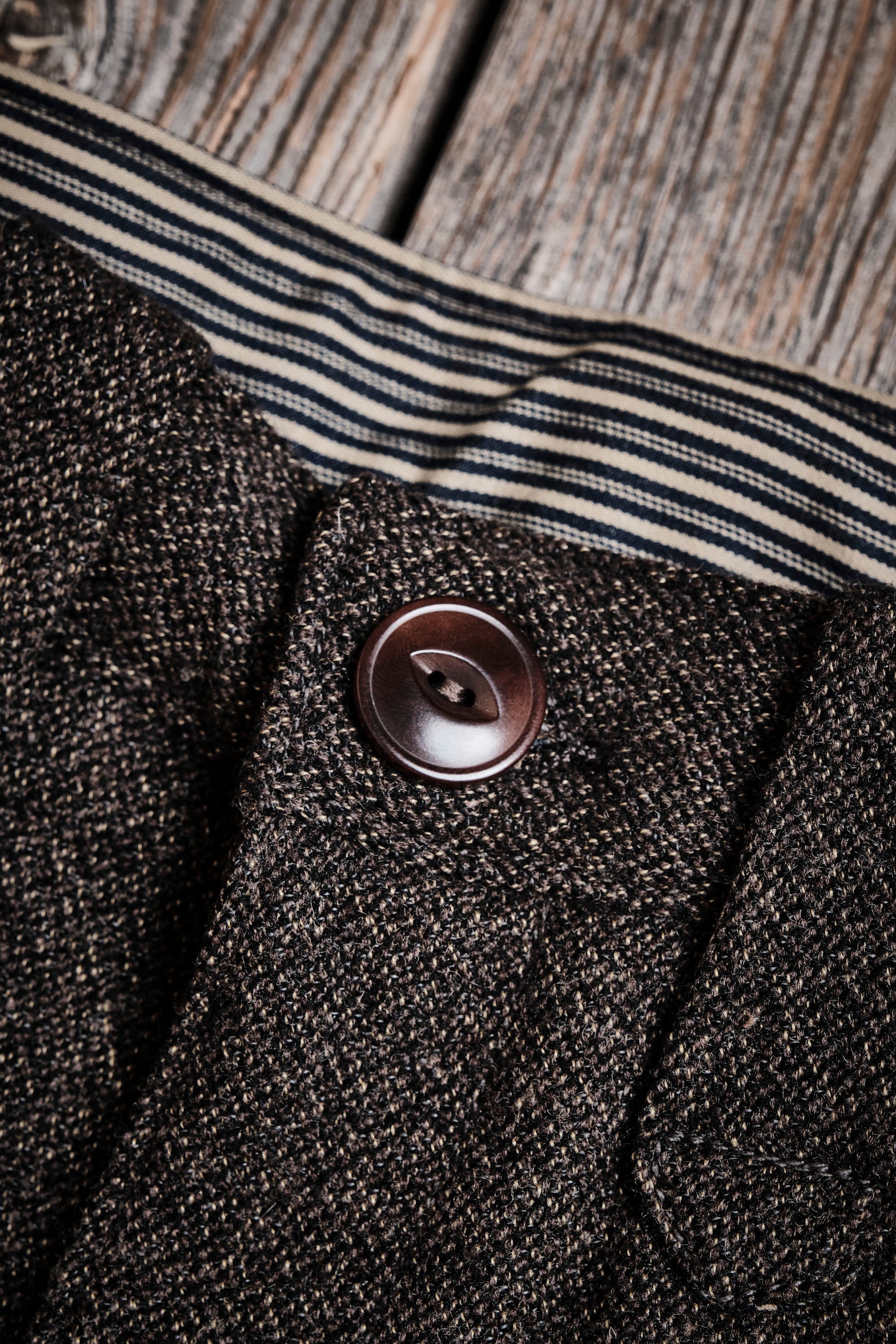 Duster Pant Brown Wool