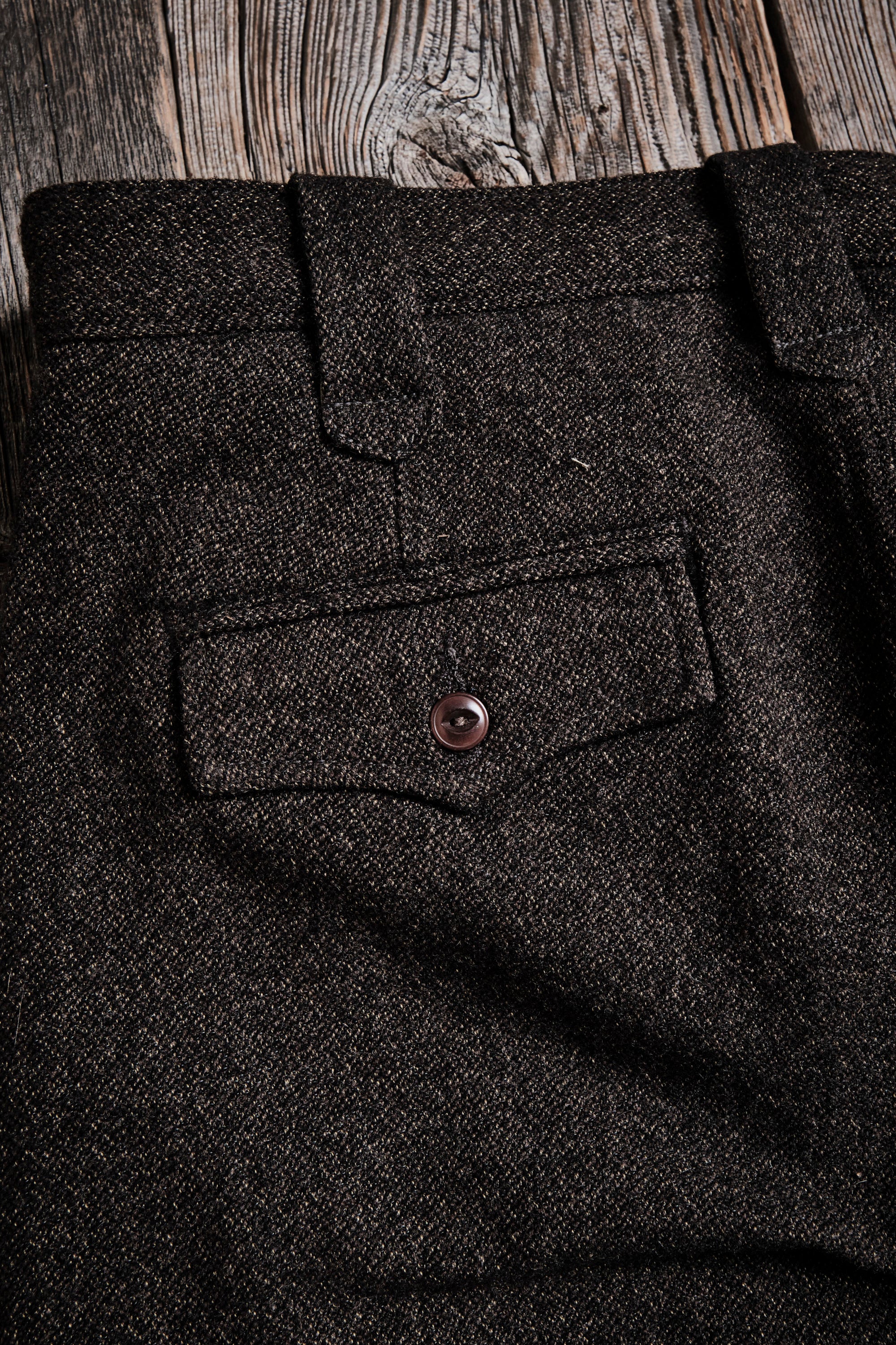 Duster Pant Brown Wool