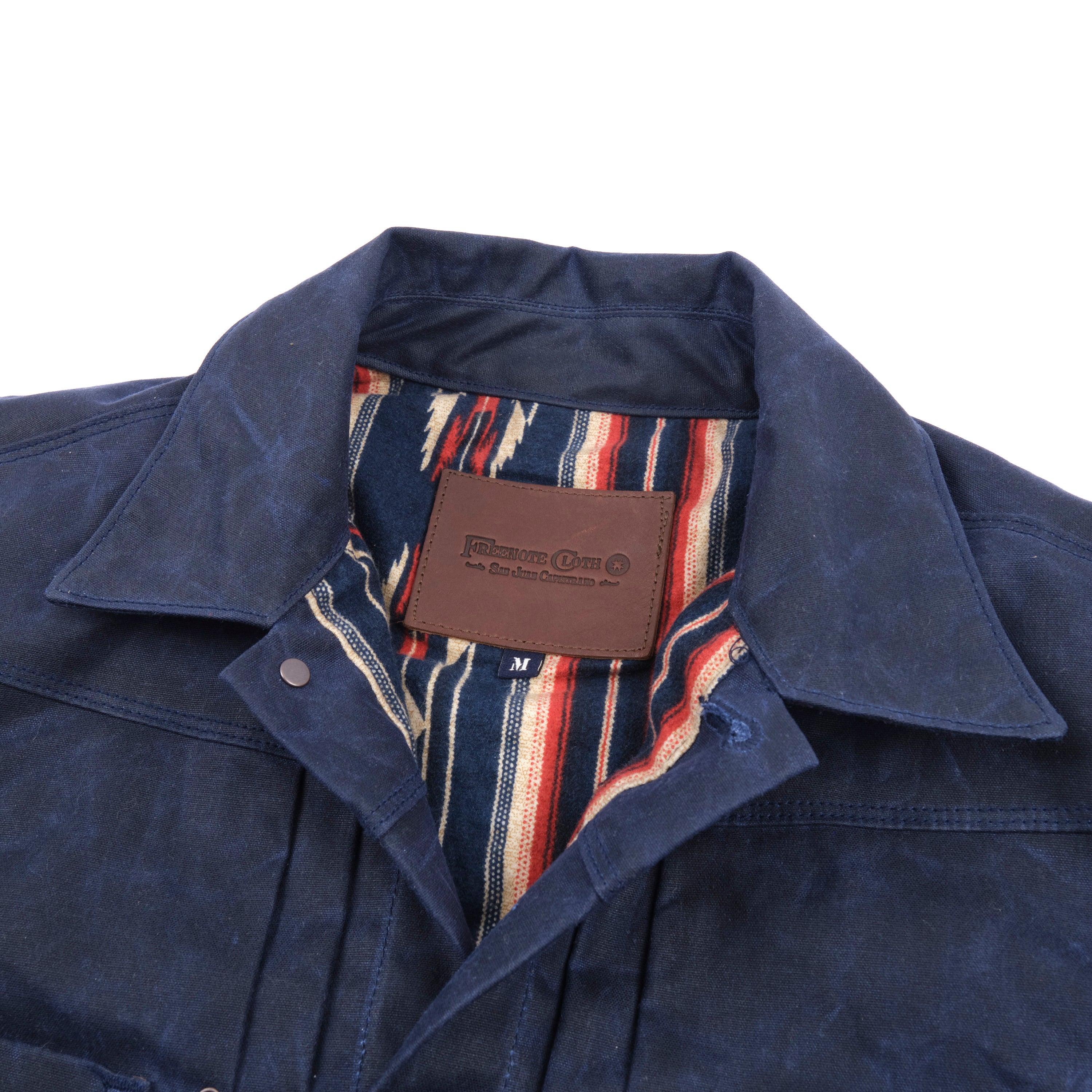 Riders Jacket Waxed Canvas | Navy