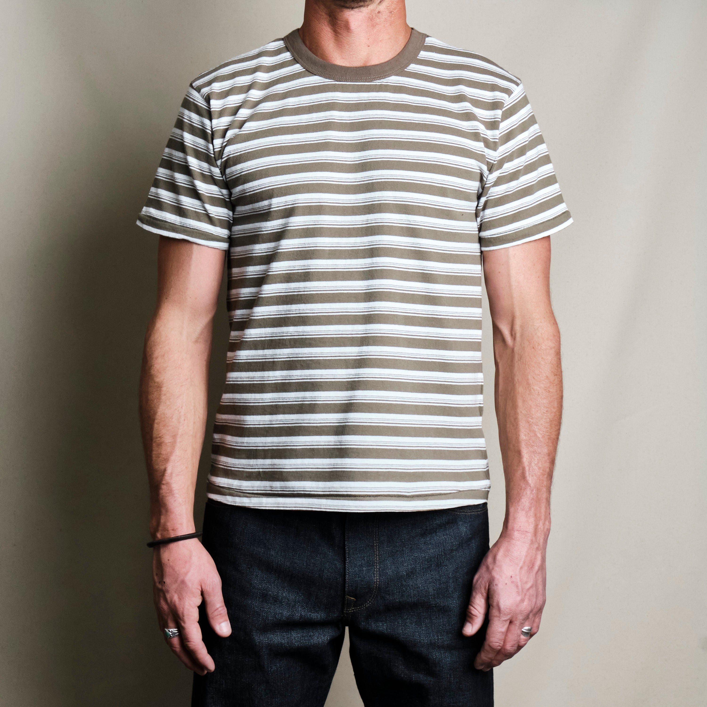 Speed Tee Olive Stripe