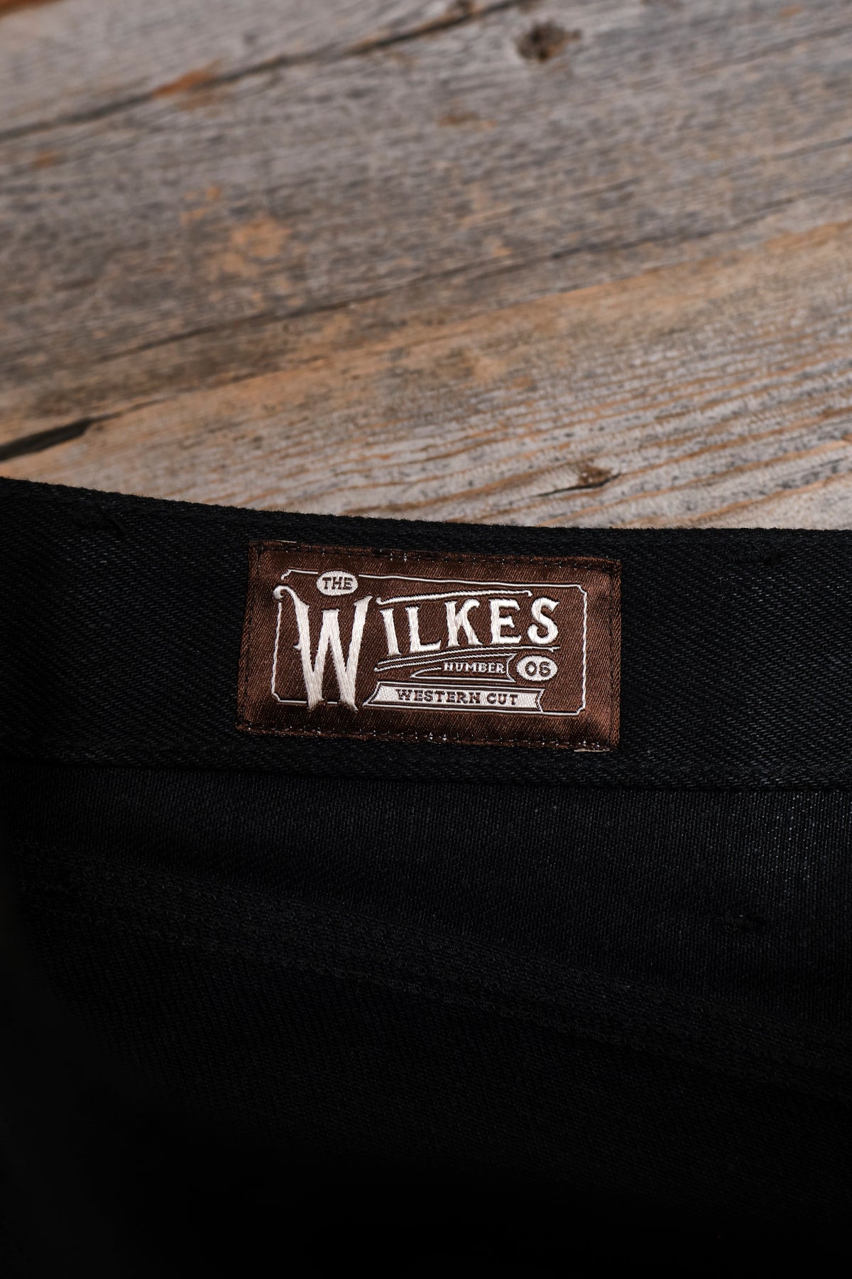 Wilkes Riders Cut 15.75 Ounce Black Denim