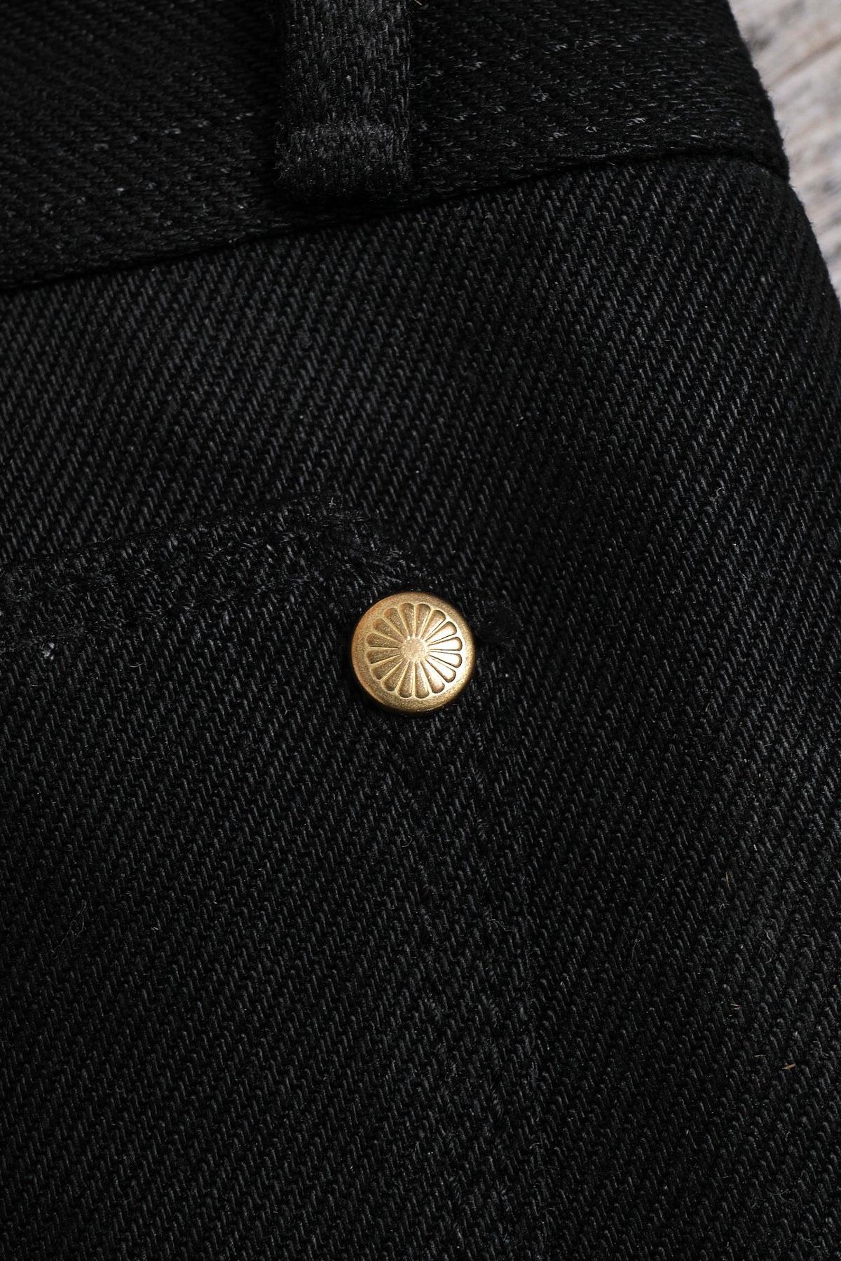 Wilkes Riders Cut 15.75 Ounce Black Denim