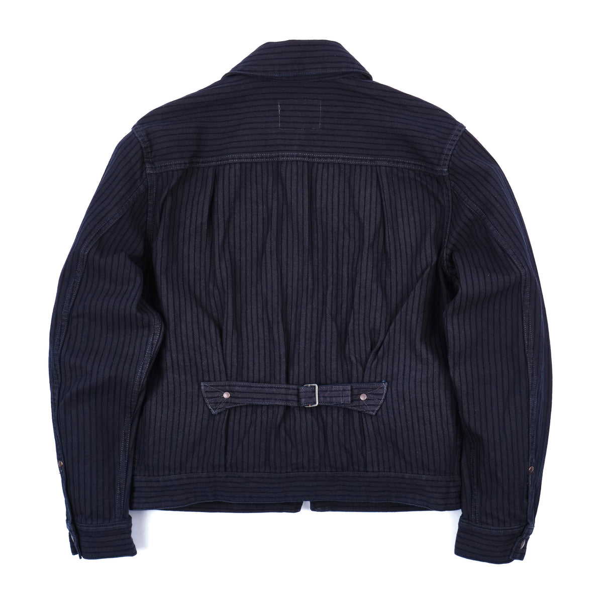Faro Indigo Herringbone Dobby
