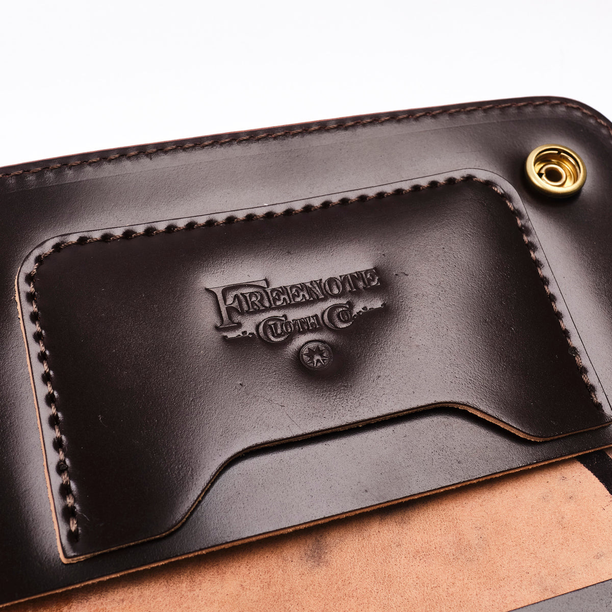 GOLDEN AGE SUPPLY CO. - MARYAM SHELL CORDOVAN BURGUNDY - TRUCKER WALLET