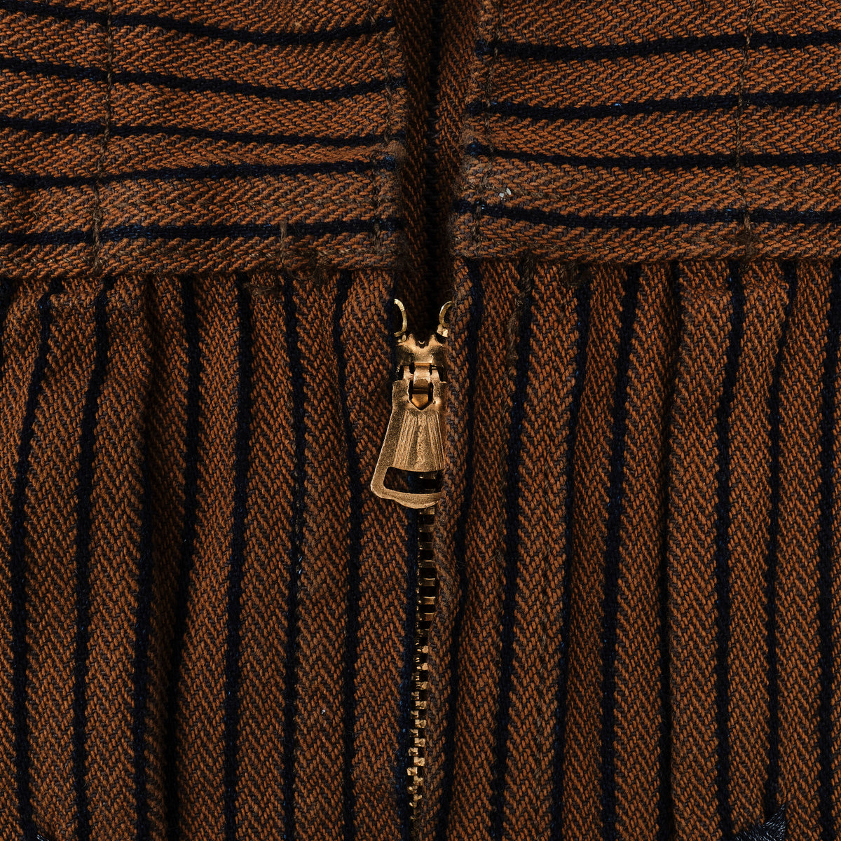 Faro Brown Herringbone Dobby