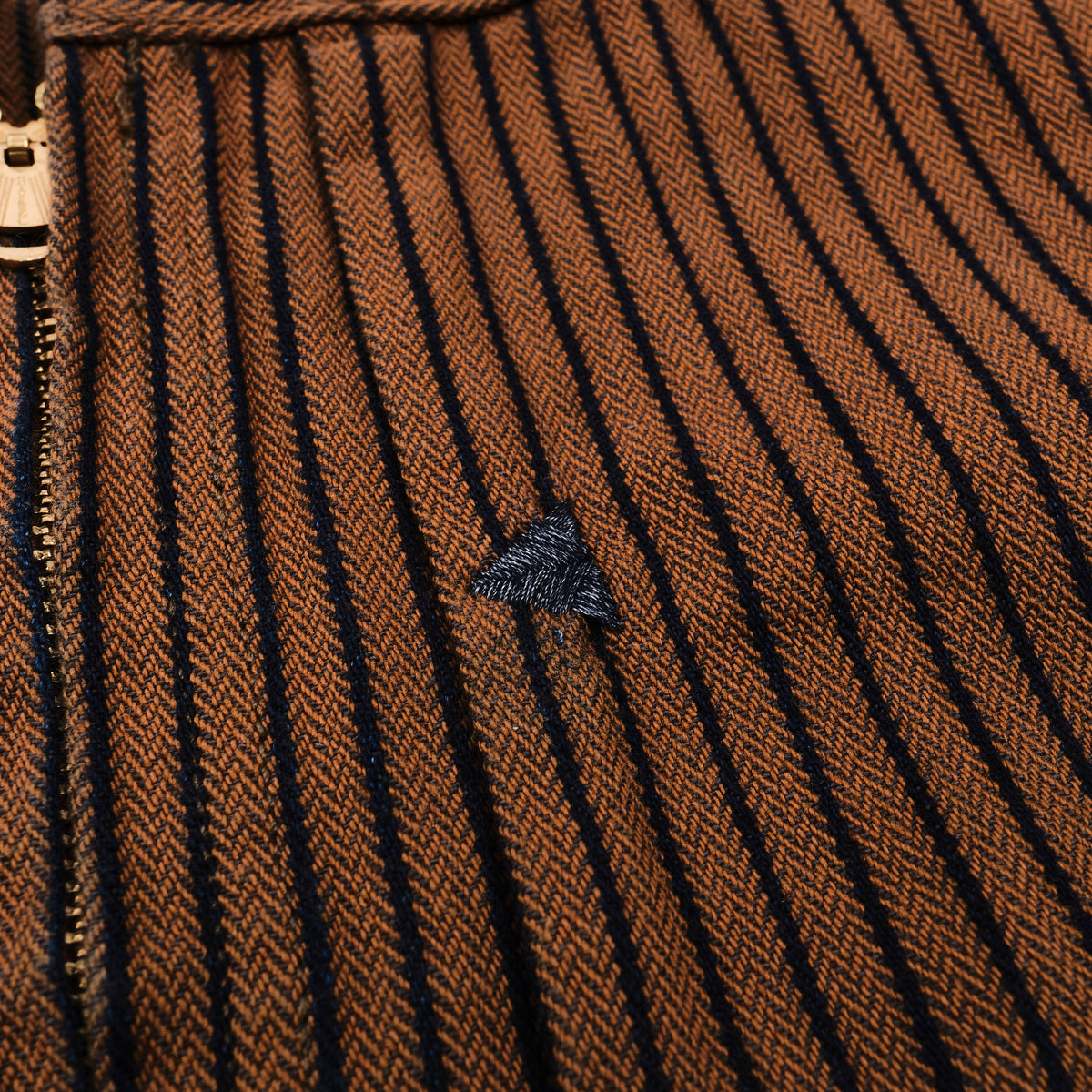 Faro Brown Herringbone Dobby