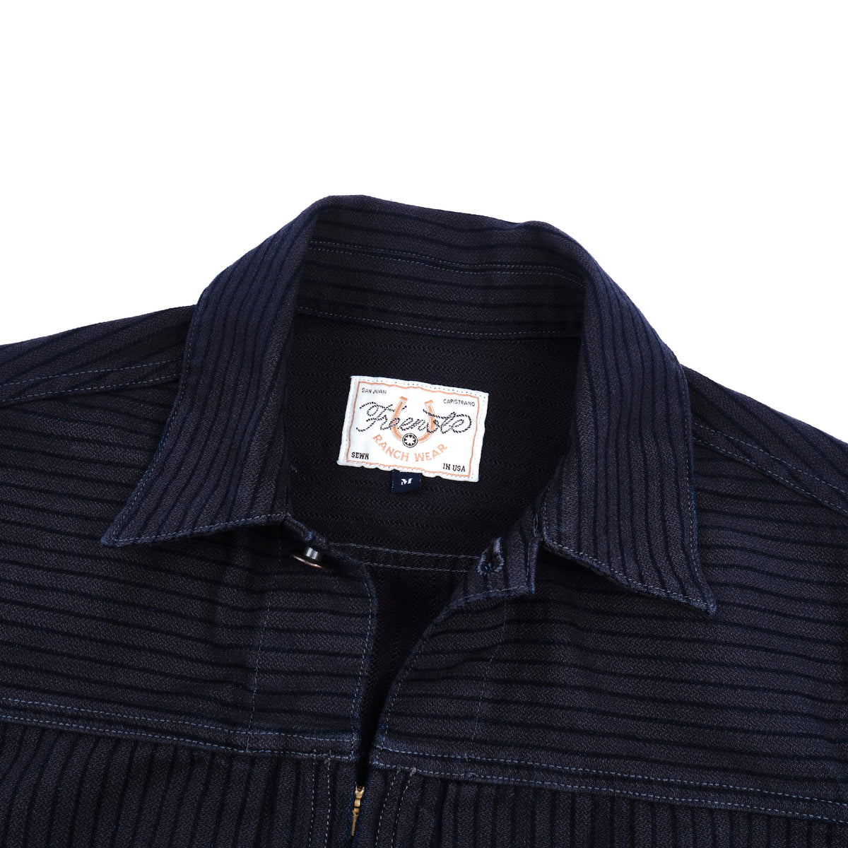 Faro Indigo Herringbone Dobby