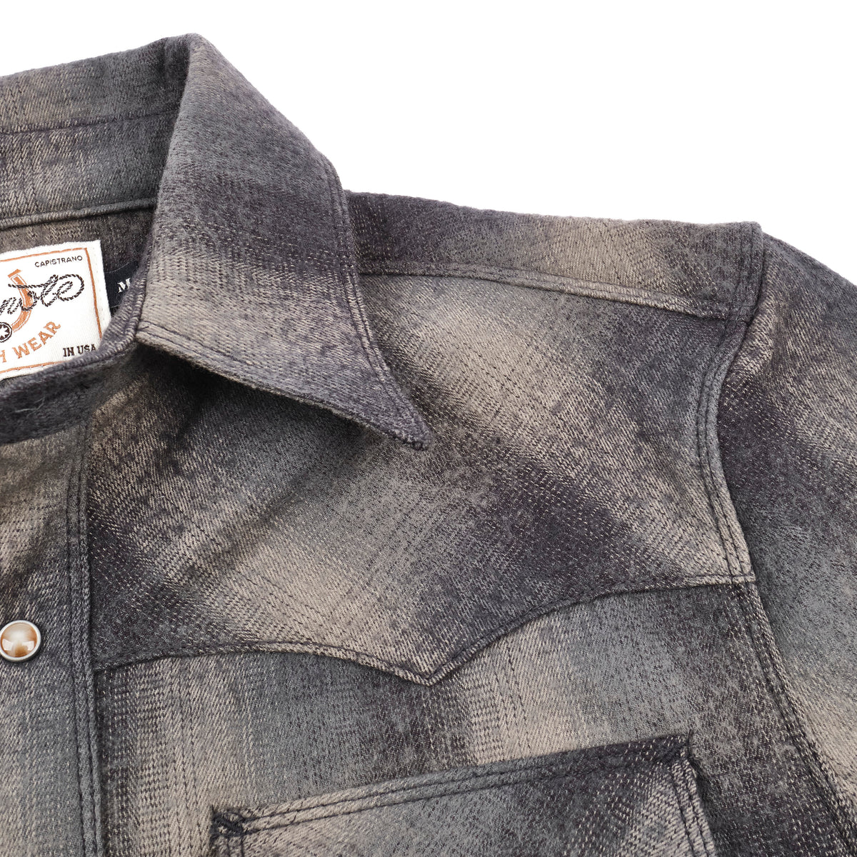 Western Scout Charcoal Shadow Plaid