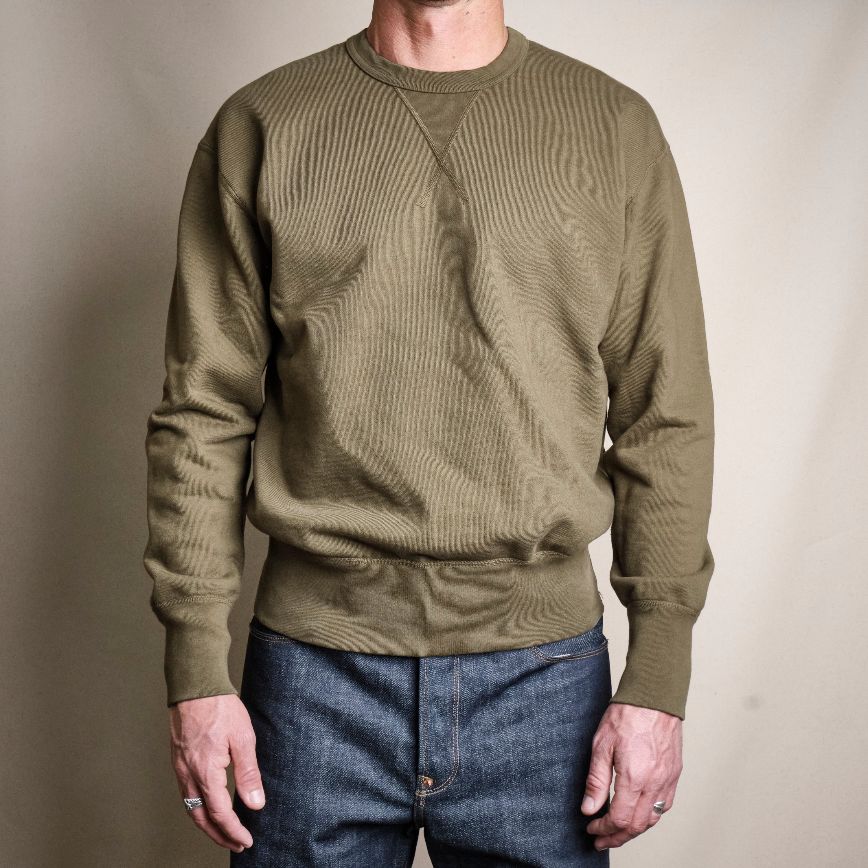 DECK SWEATSHIRT <span>OLIVE</span>