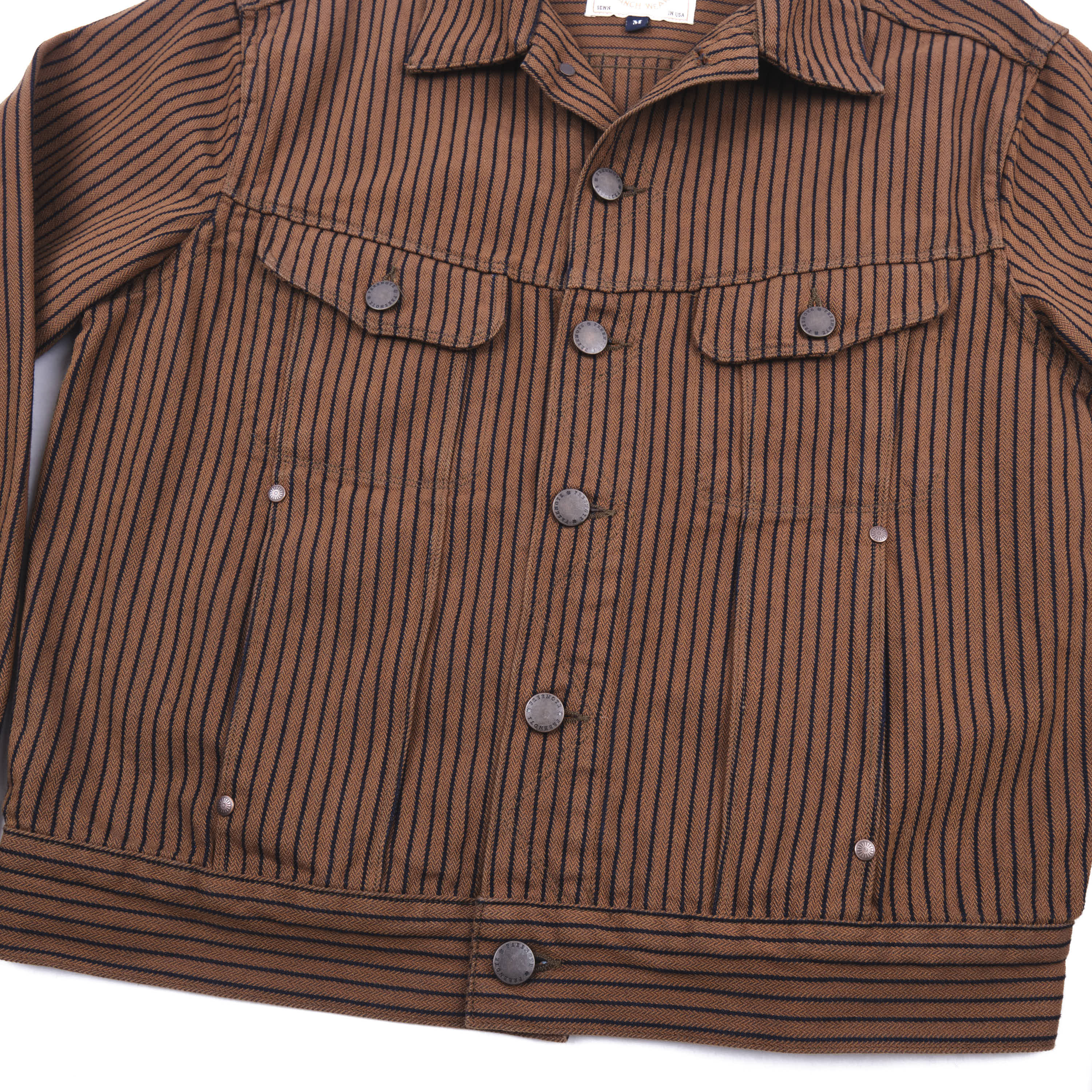 High Low | Brown Herringbone Dobby Jacket