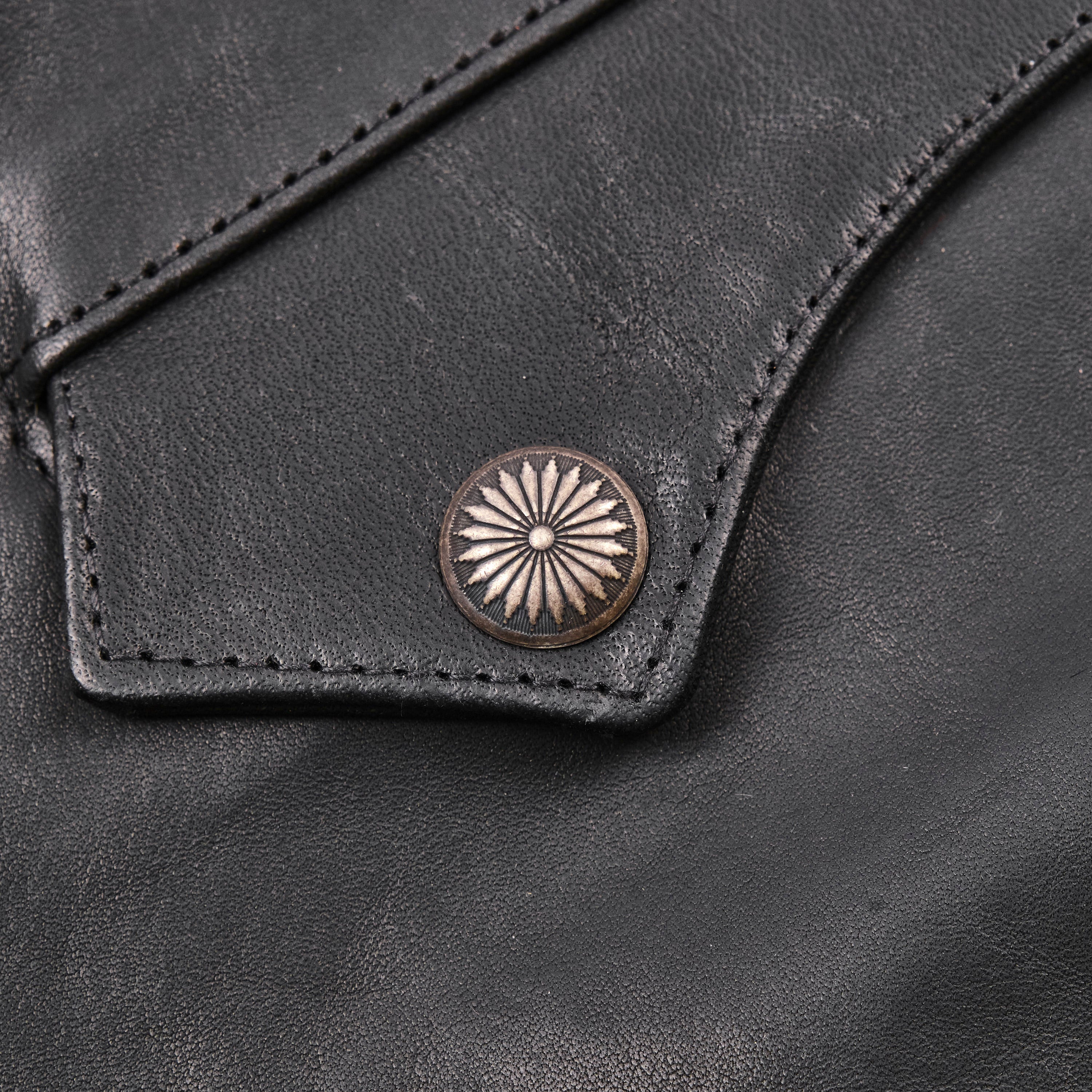 Mooch Moto Jacket | Black Bull Leather