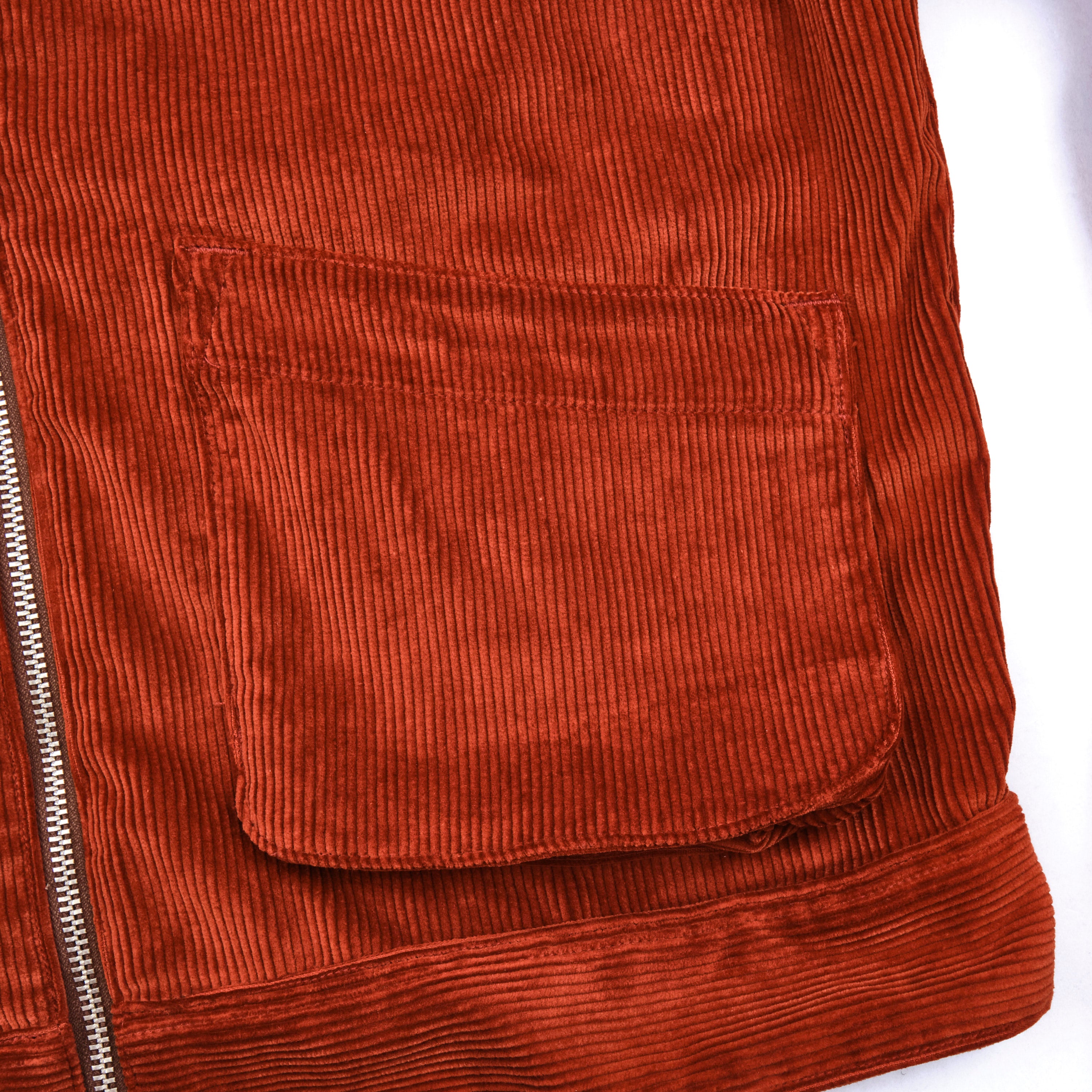 Meeks Jacket Terracotta Corduroy