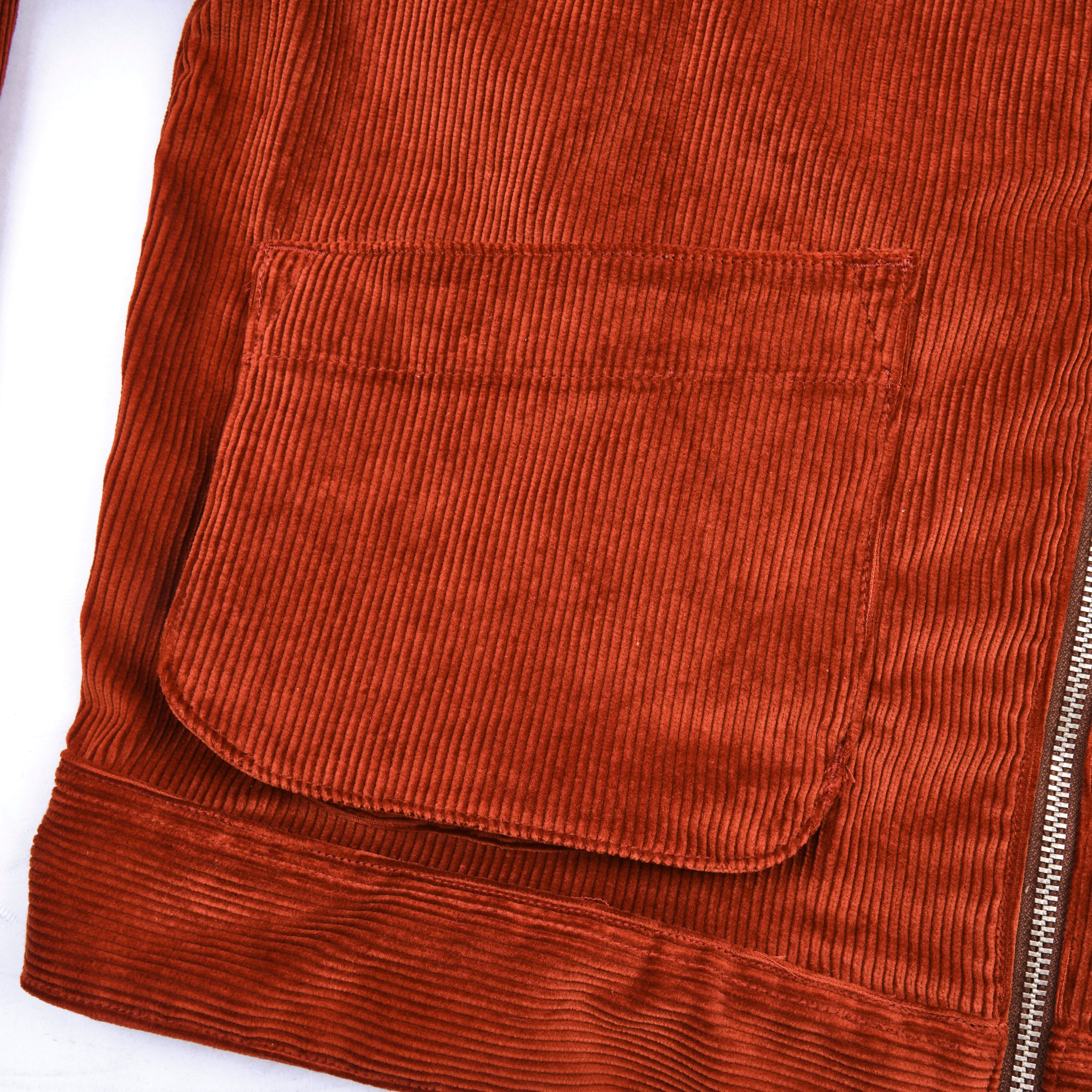 Meeks Jacket Terracotta Corduroy