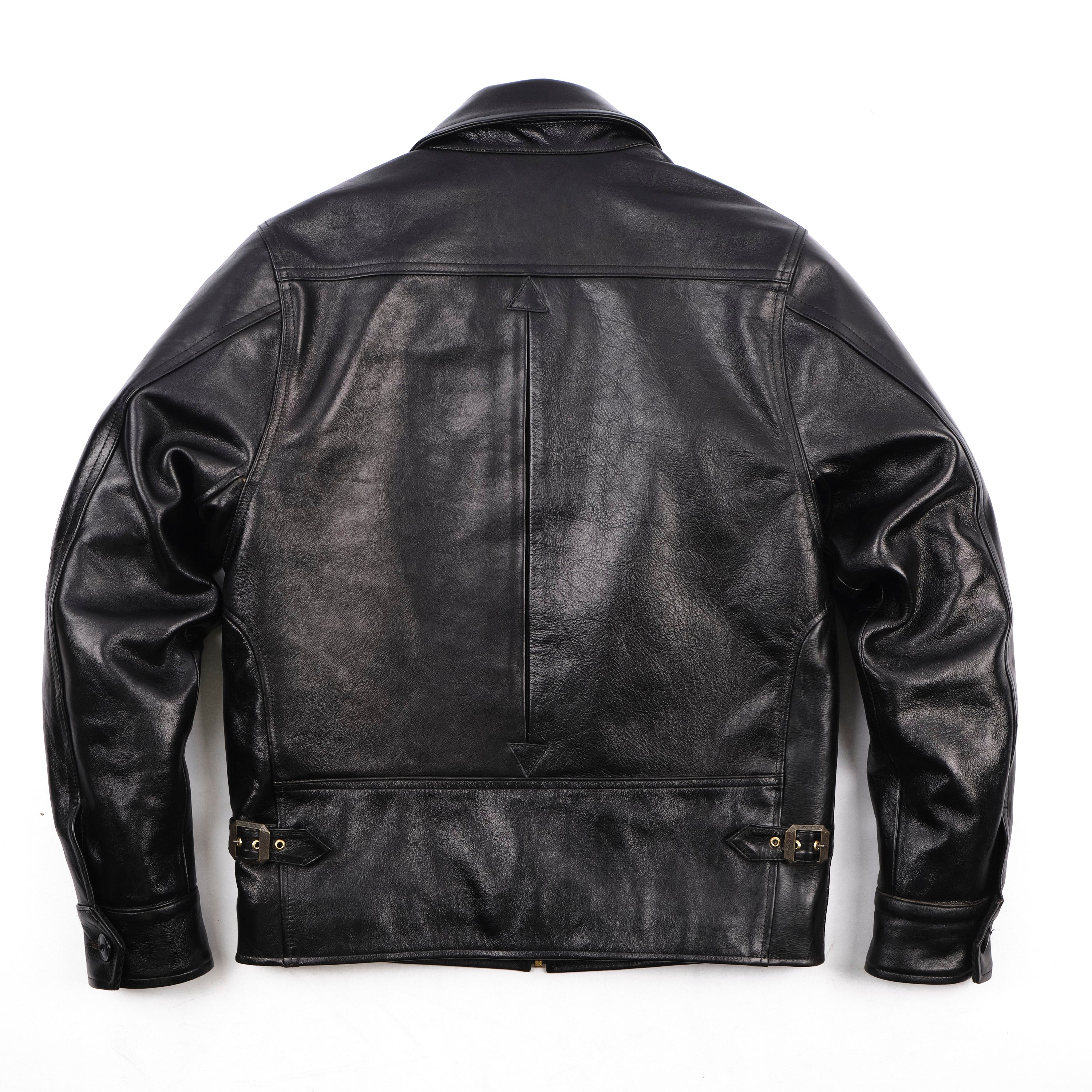 23AW 極美品✨ LOUREN twill no collar jacket Locklin | Black Horsehide