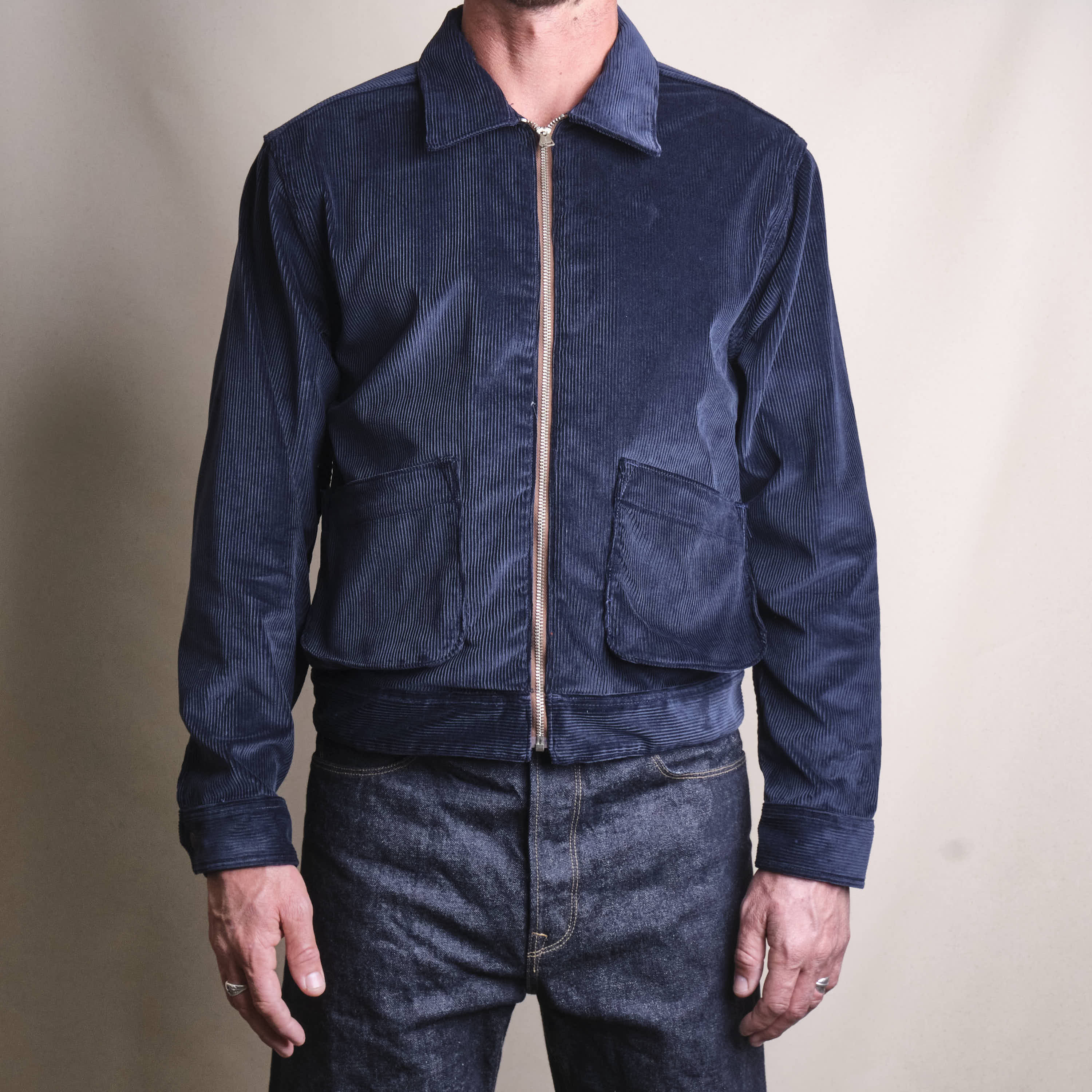 clesste corduroy jacket ネイビー Meeks Jacket | Navy Corduroy