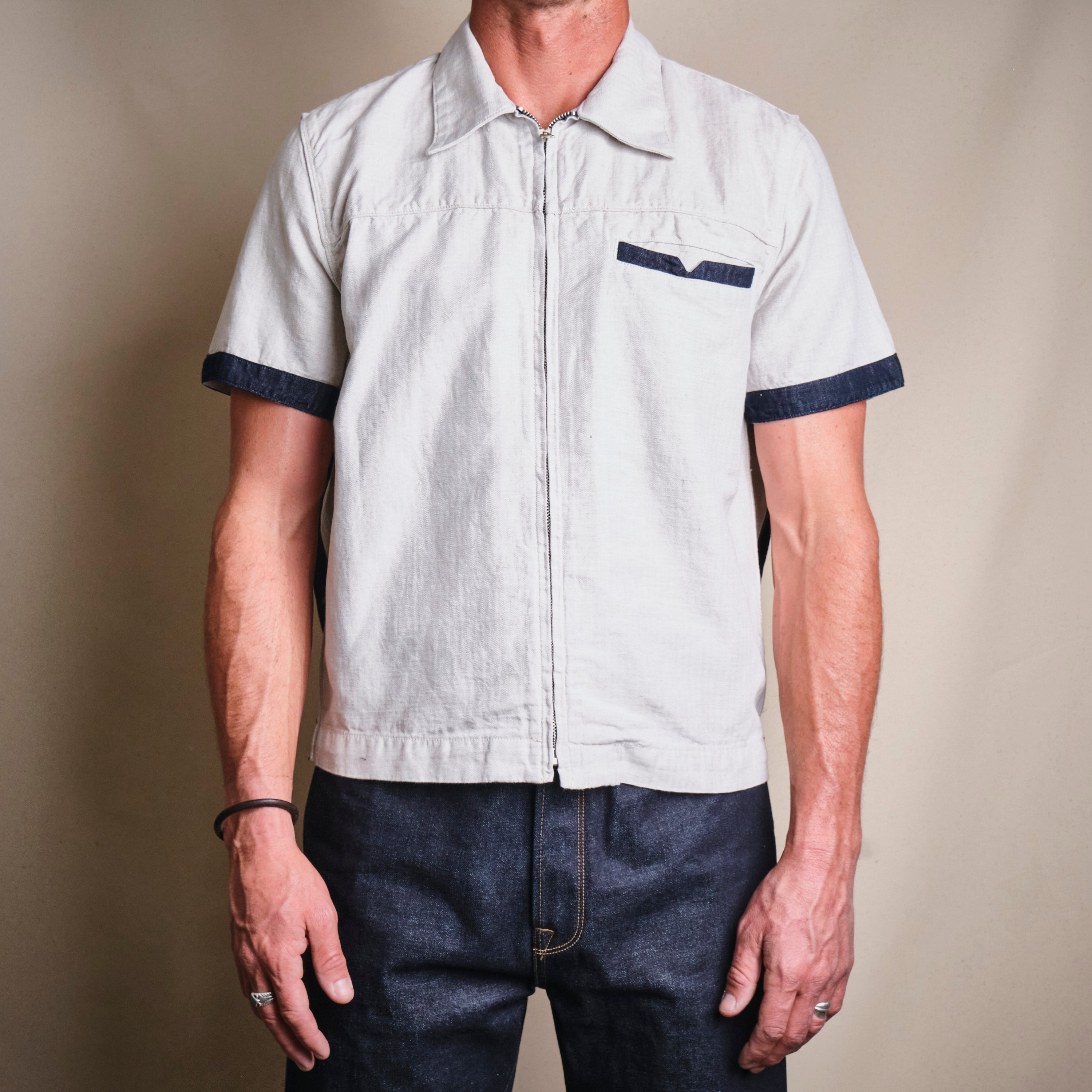 Yorba White Herringbone